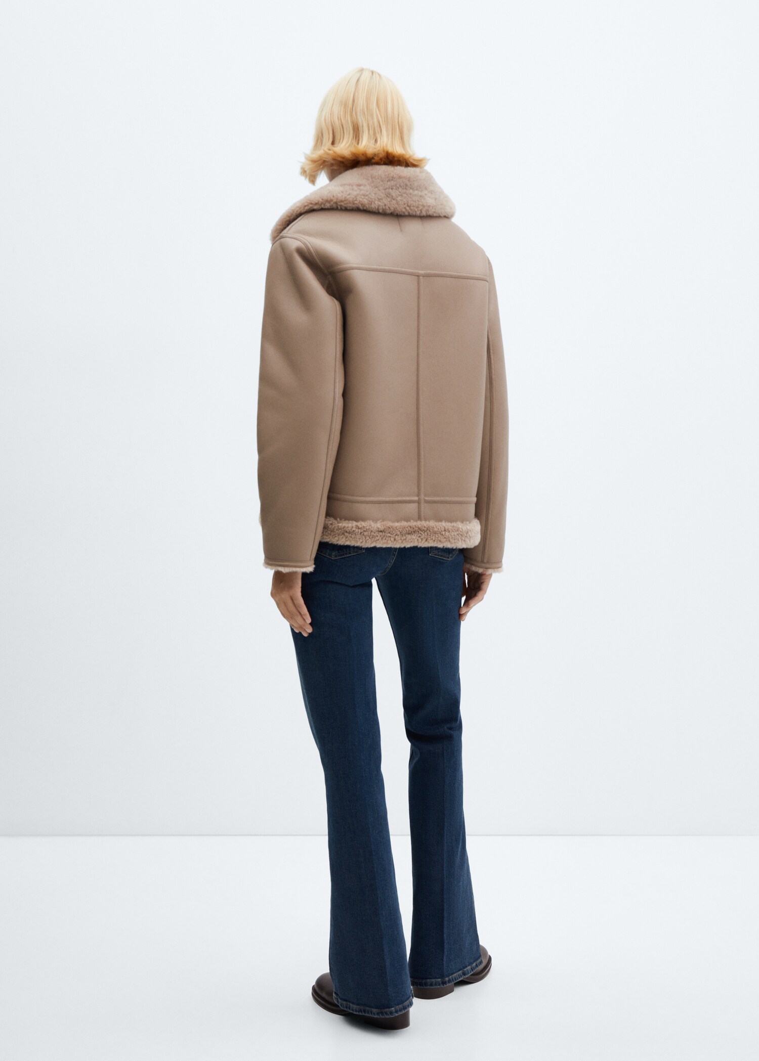 Faux shearling-lined jacket - Reverse of the article