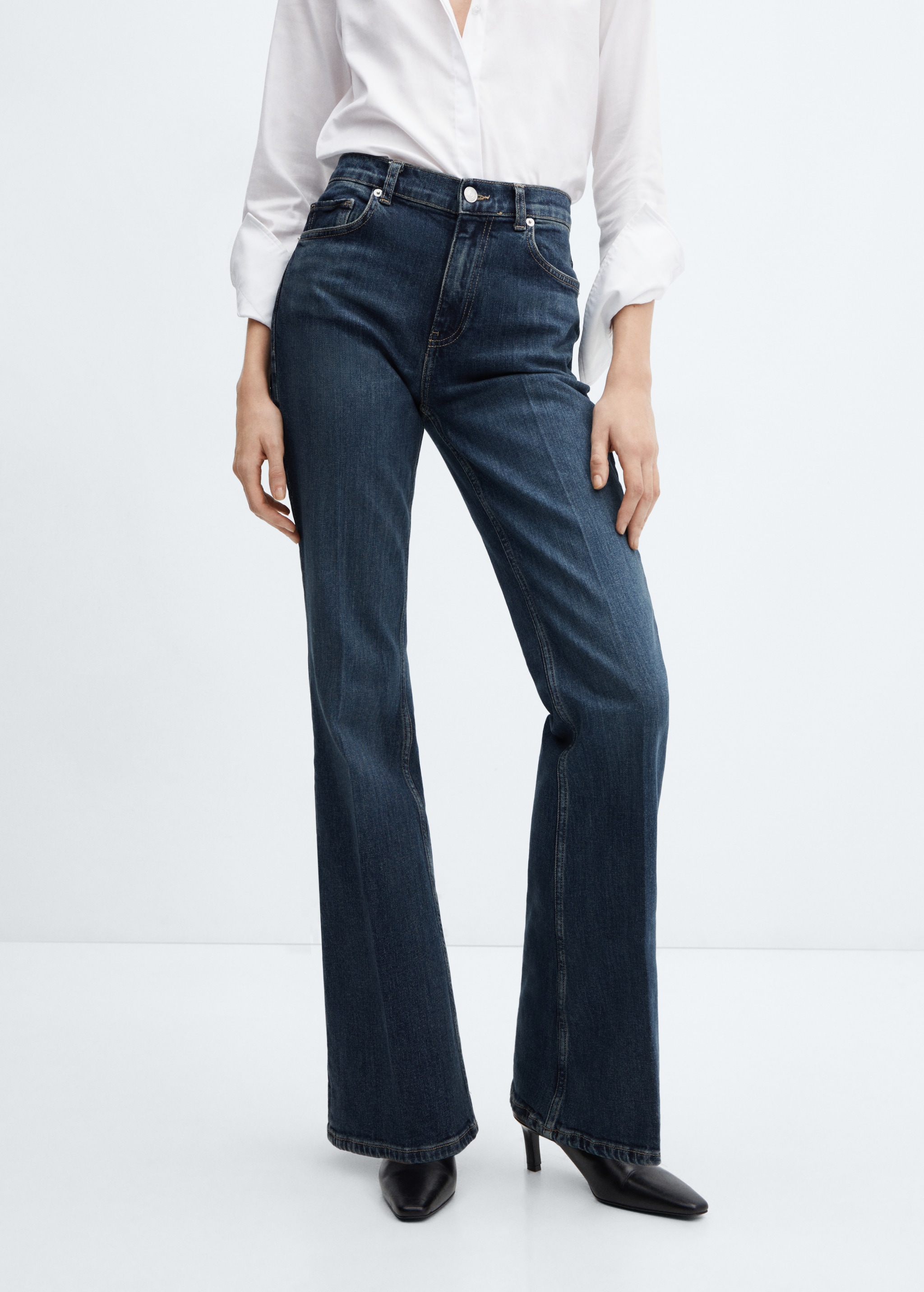 Pantalon Vaquero Flare Mango Flare Jeans Mango Pantalon Campana