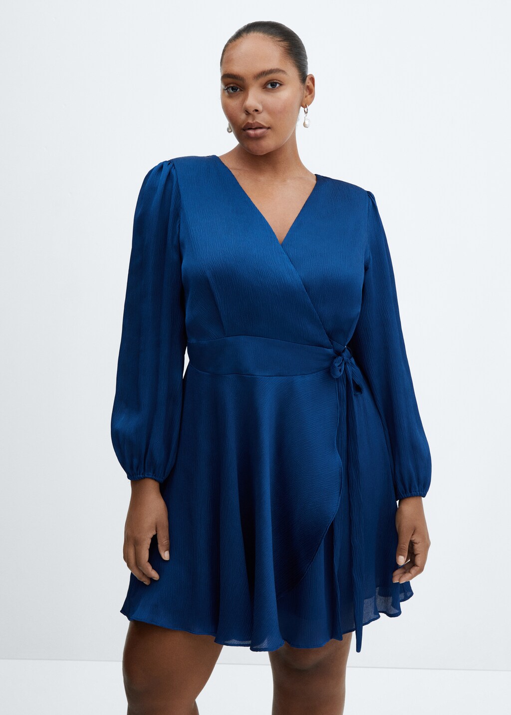 Flowy wrap dress best sale