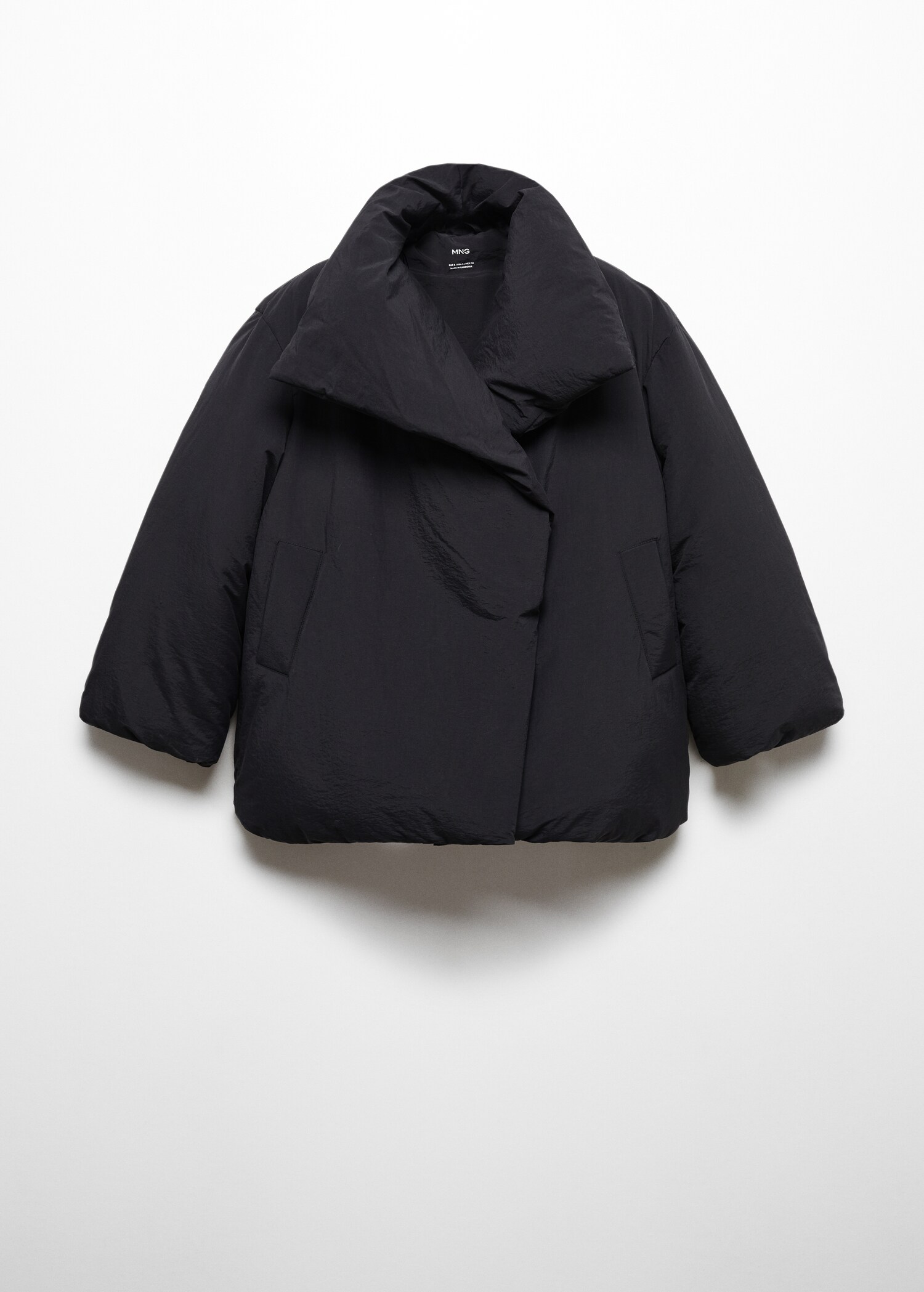 Short oversized padded anorak - Article without model