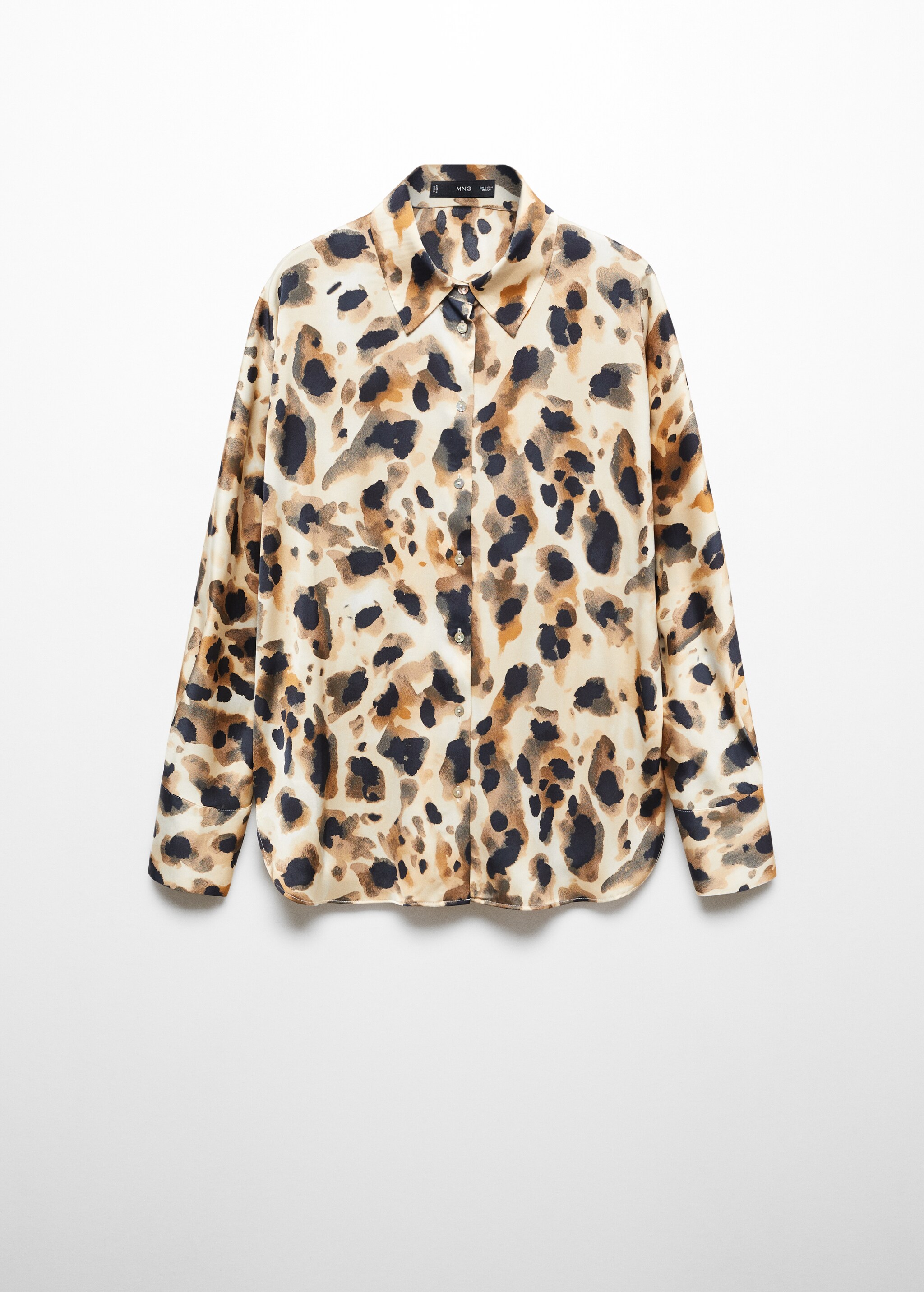 Leopard satin shirt - Article without model
