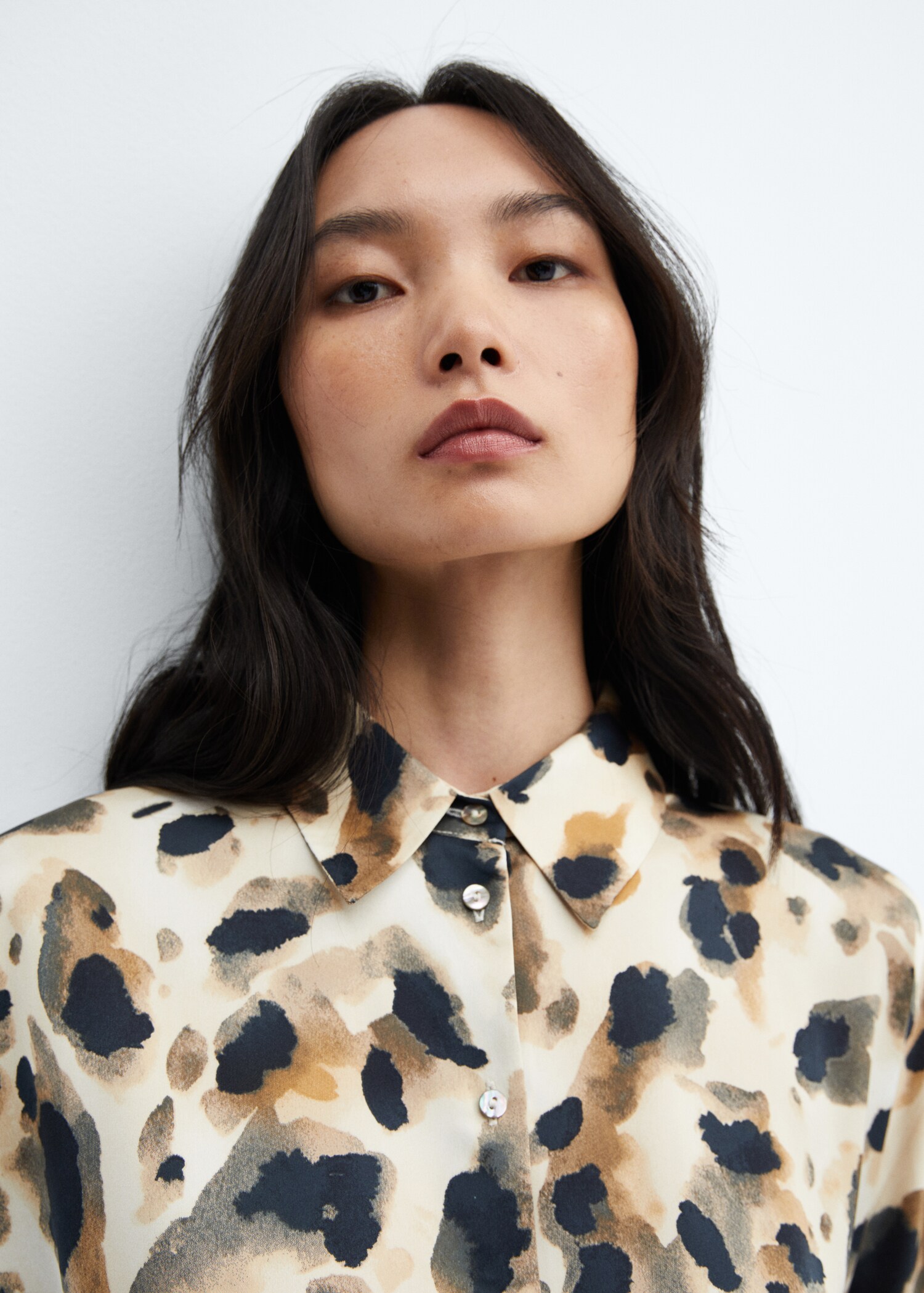 Camisa satinada leopardo - Detalle del artículo 1