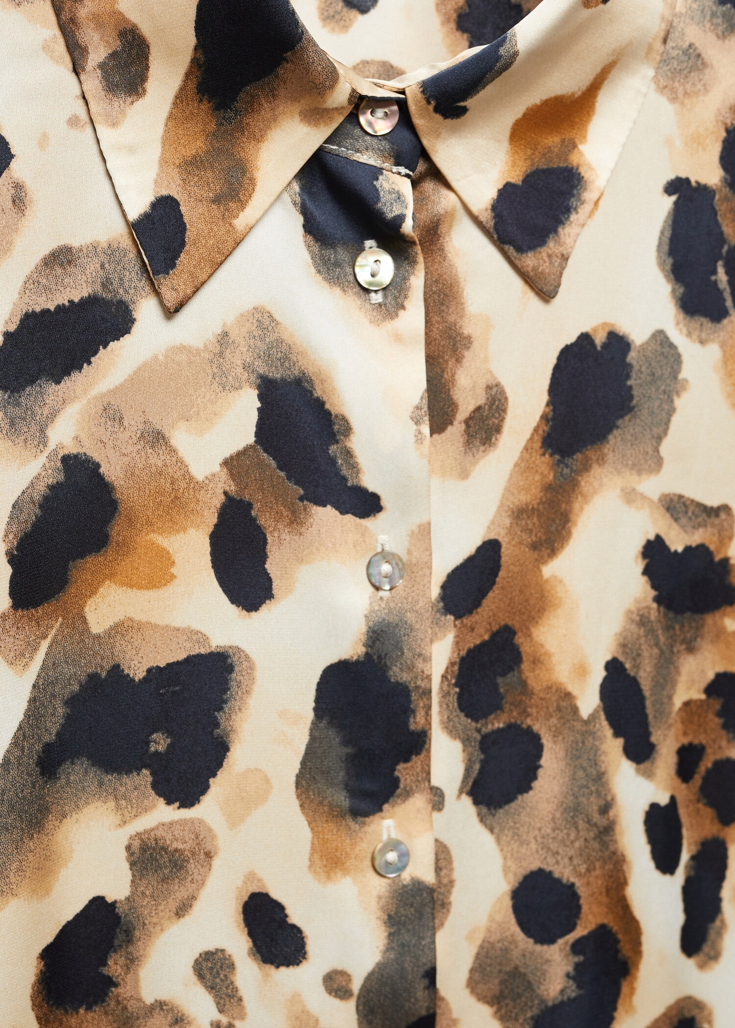Camisa satinada leopardo - Detalle del artículo 8