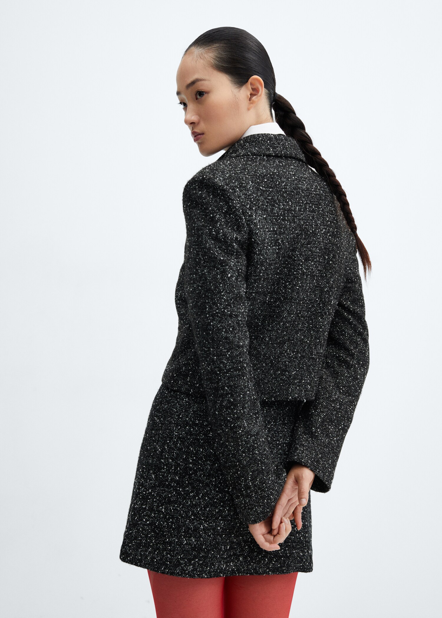 Veste tweed chinée - Verso de l’article