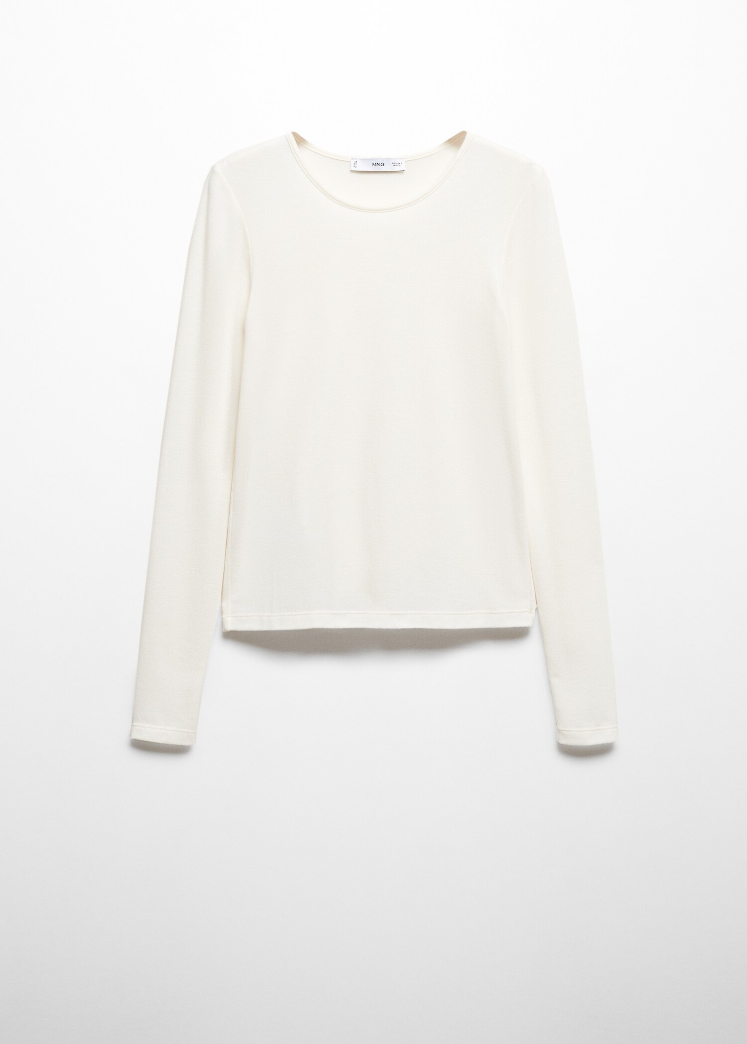 Round-neck knitted t-shirt - Article without model