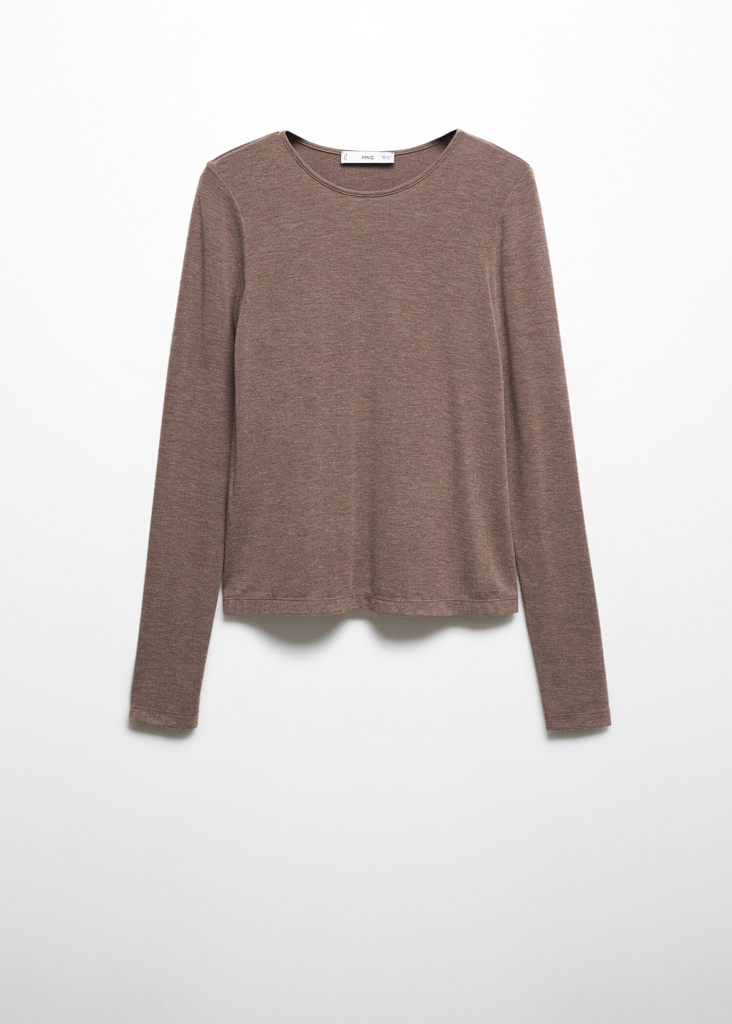 Round-neck knitted t-shirt - Article without model