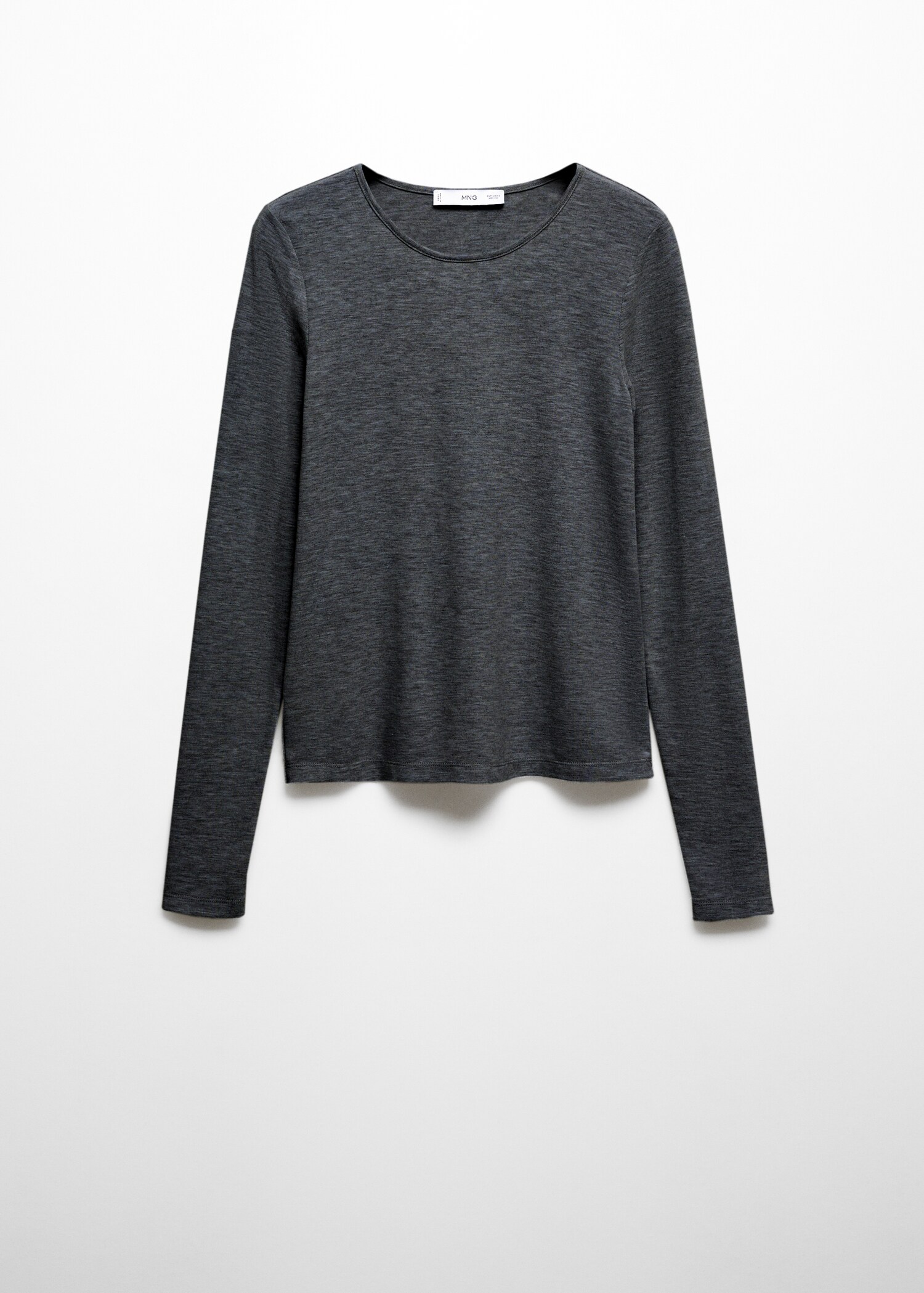 Round-neck knitted t-shirt - Article without model