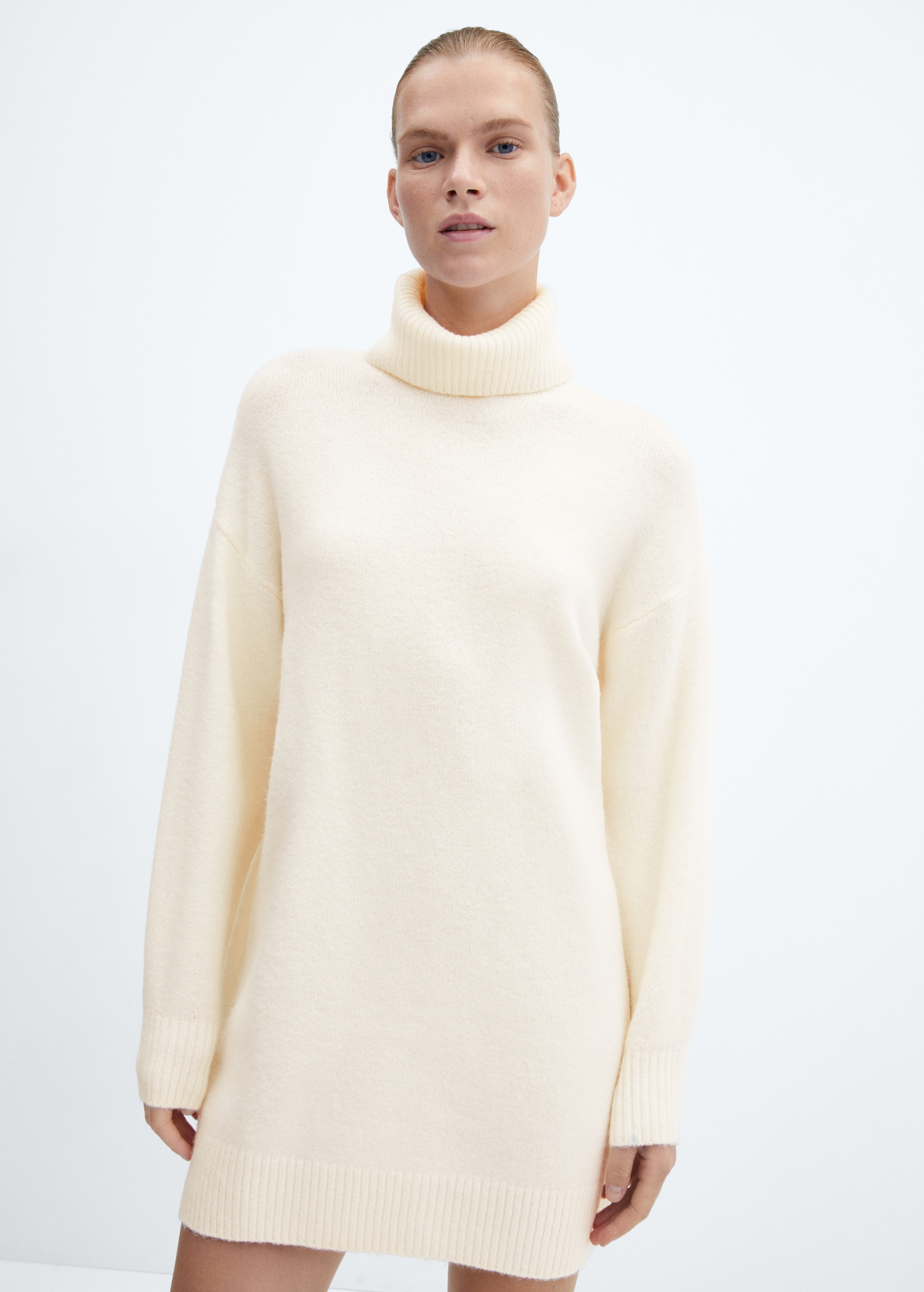 Turtle neck knit dress Women MANGO China