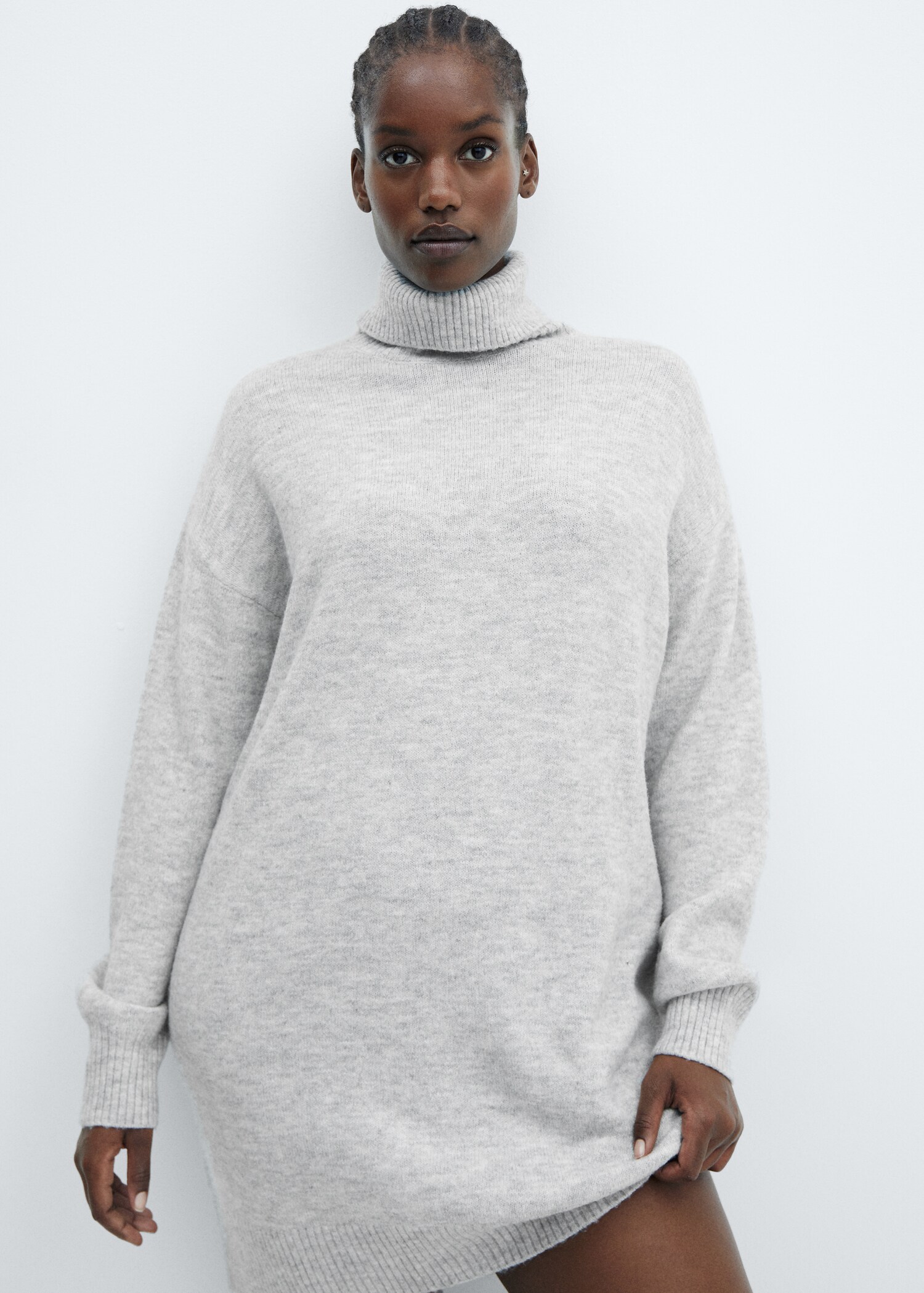 Turtle neck knit dress - Details of the article 5