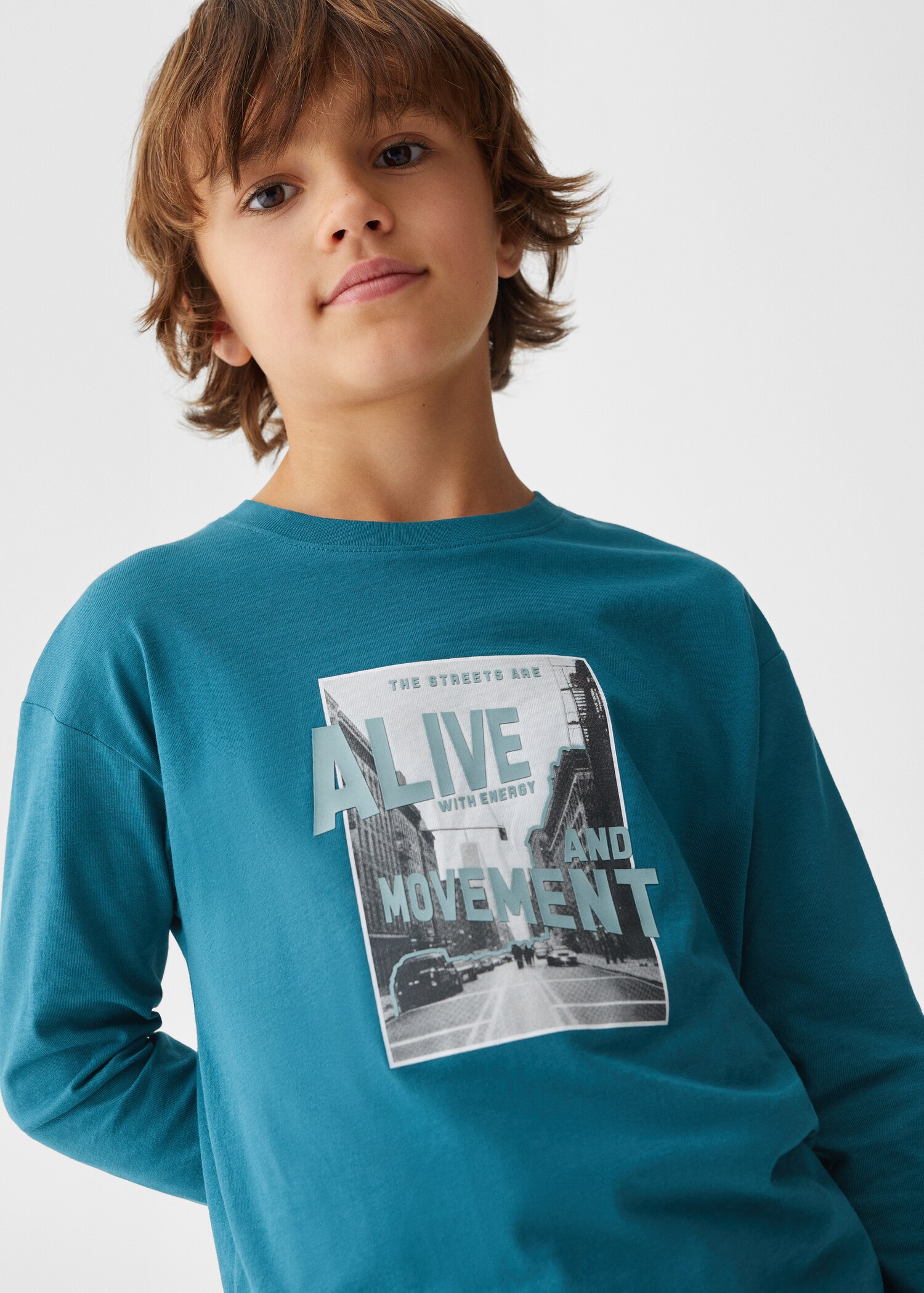 Printed long sleeve t-shirt - Details of the article 1