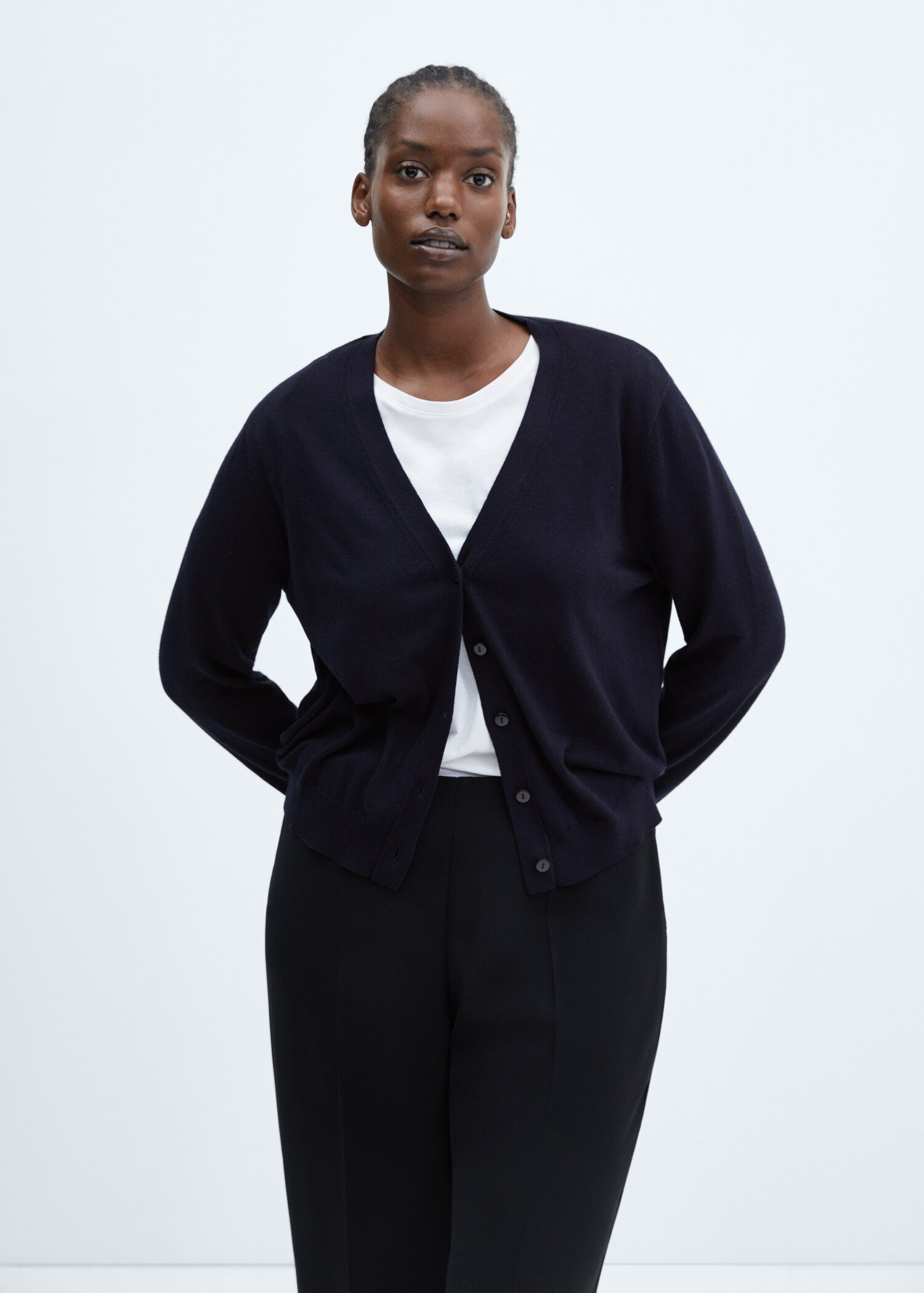 V-neck knit cardigan - Details of the article 5