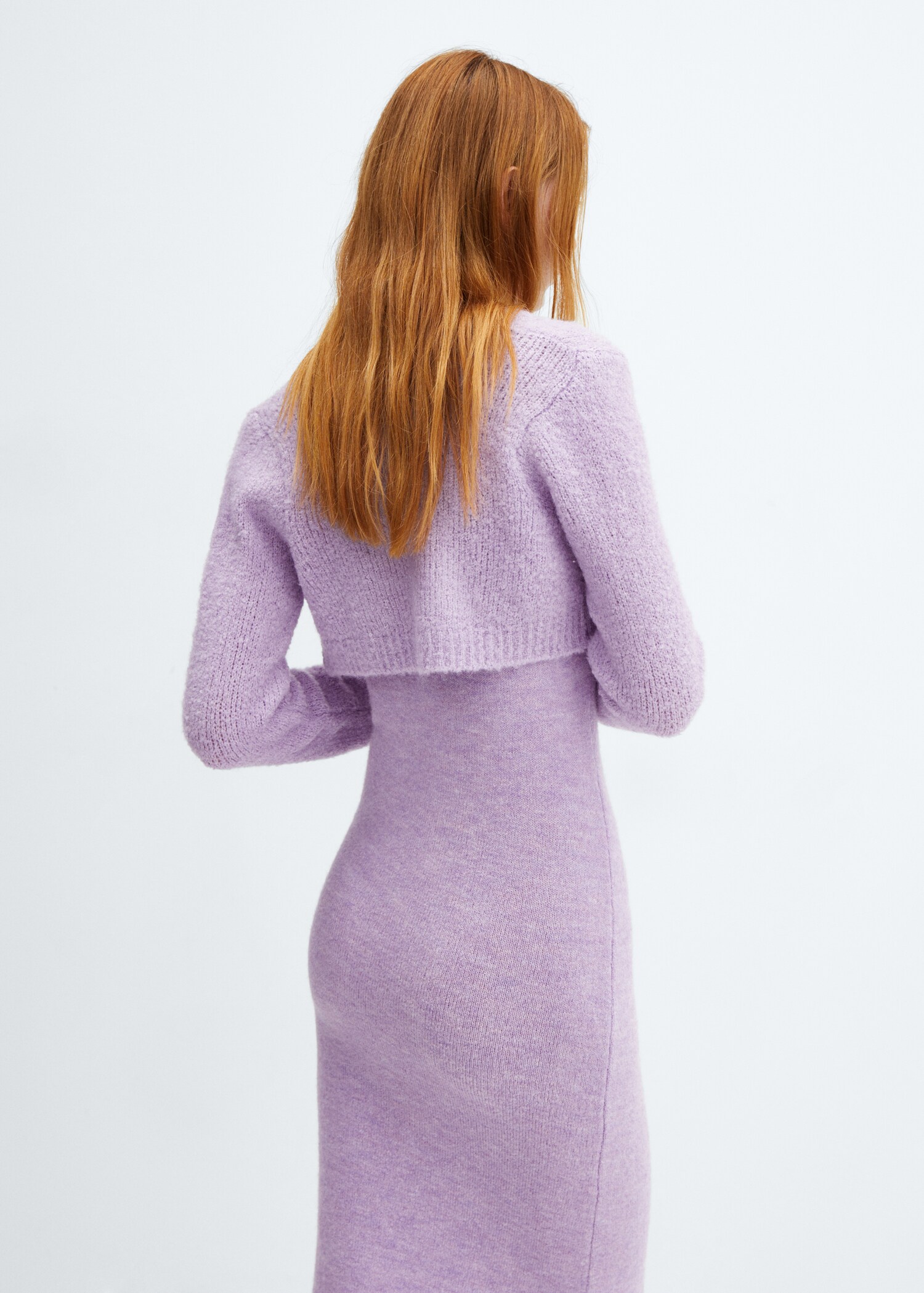 Cardigan crop maille - Verso de l’article