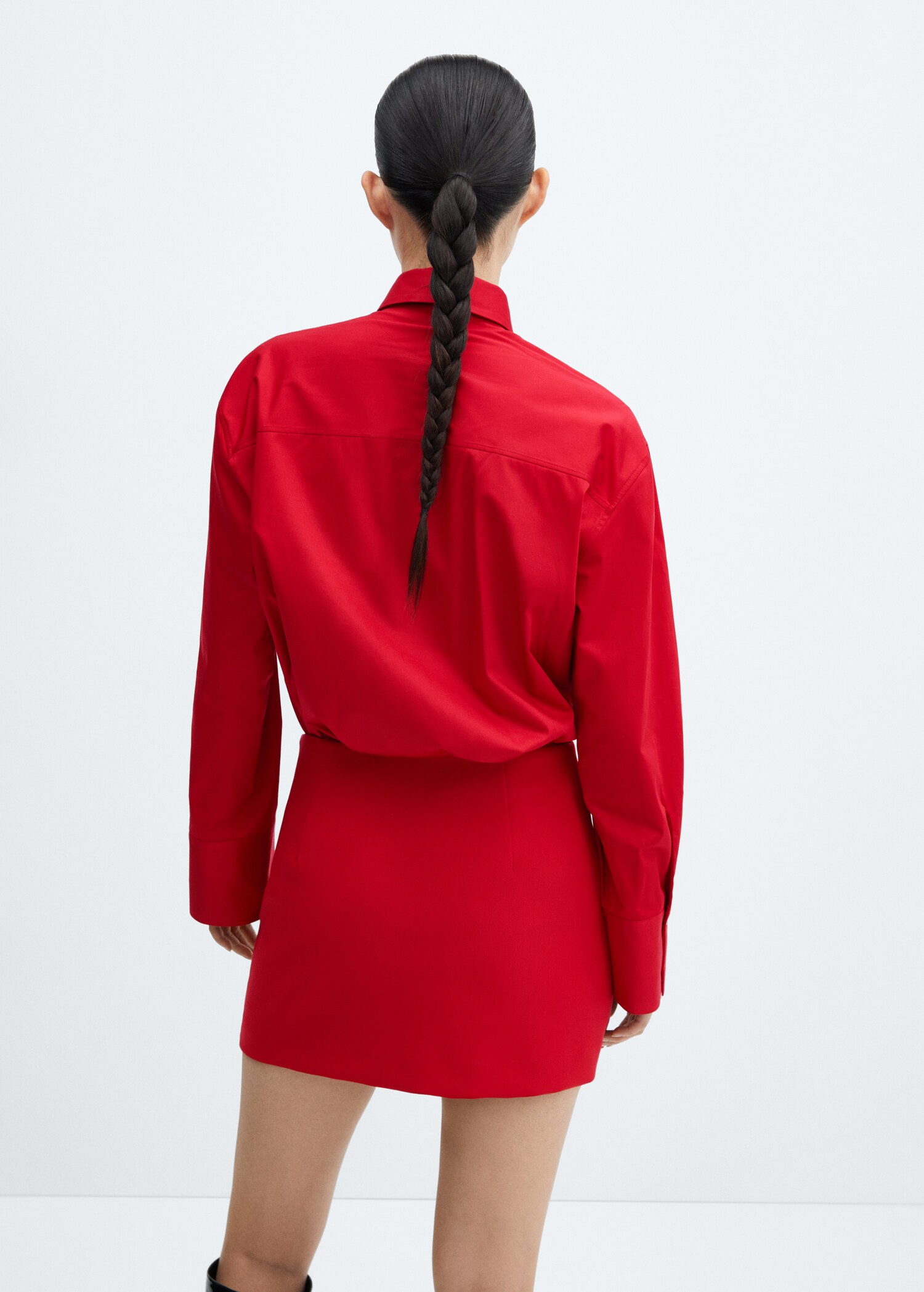 Cotton long shirt - Reverse of the article