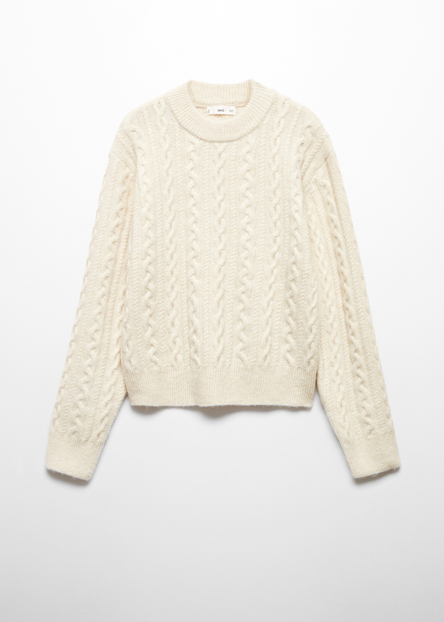 Knitted braided sweater - Article without model