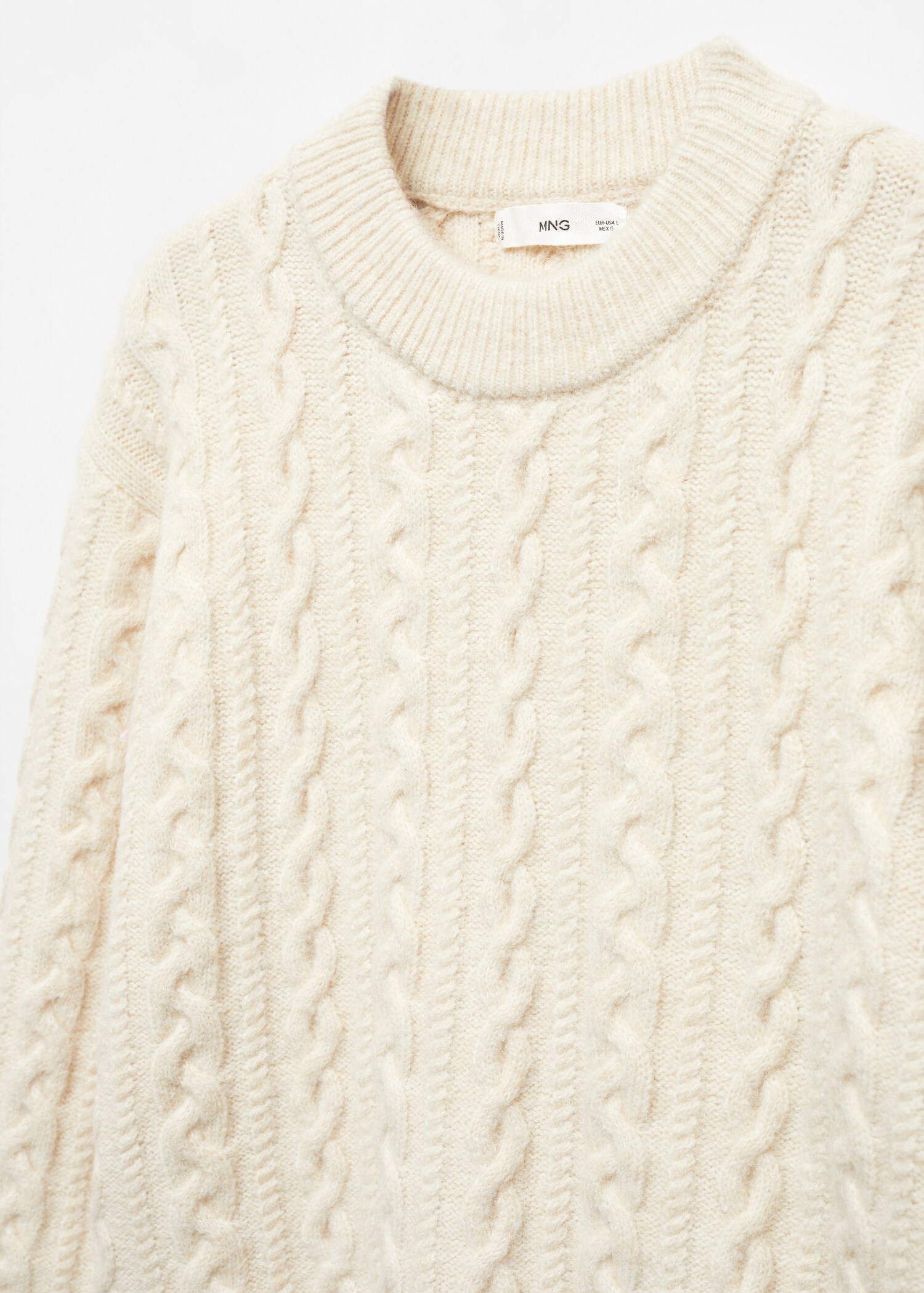Knitted braided sweater - Details of the article 8