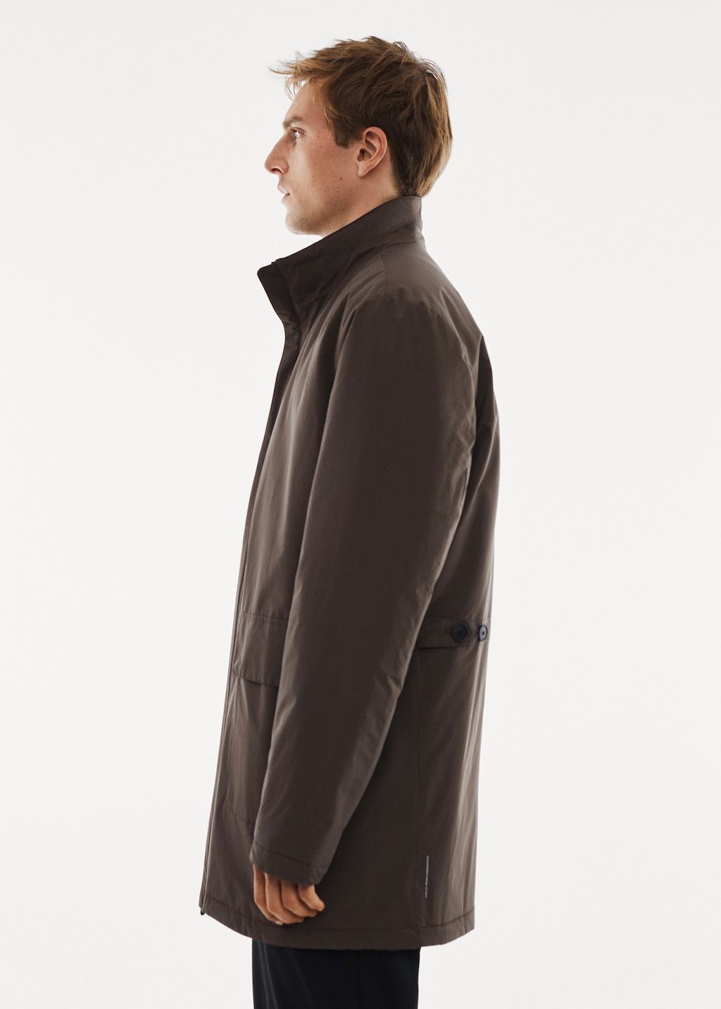 Reversible water-repellent quilted barn jacket