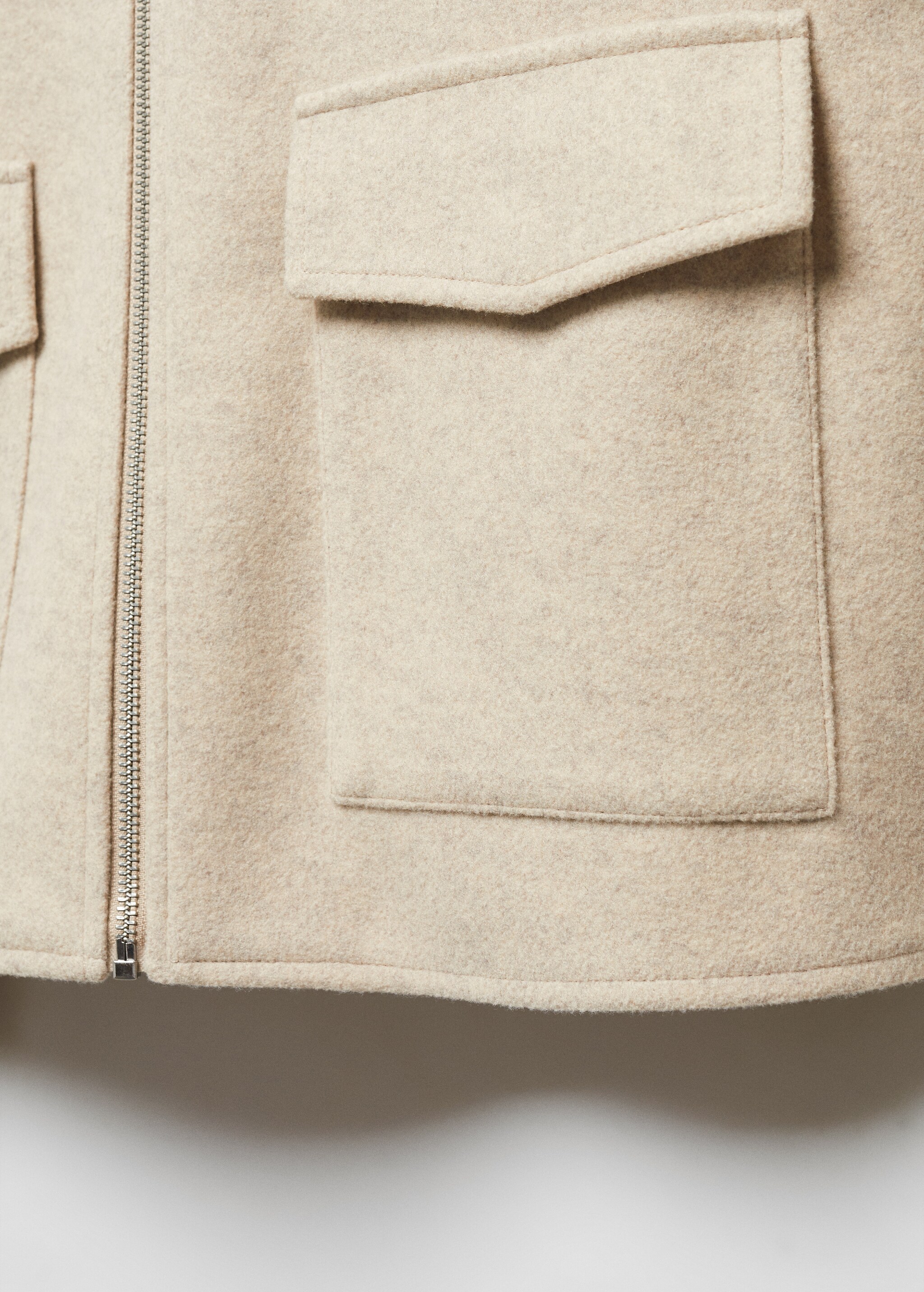 Fermuarlı cepli ceket - Ürün detayı 8