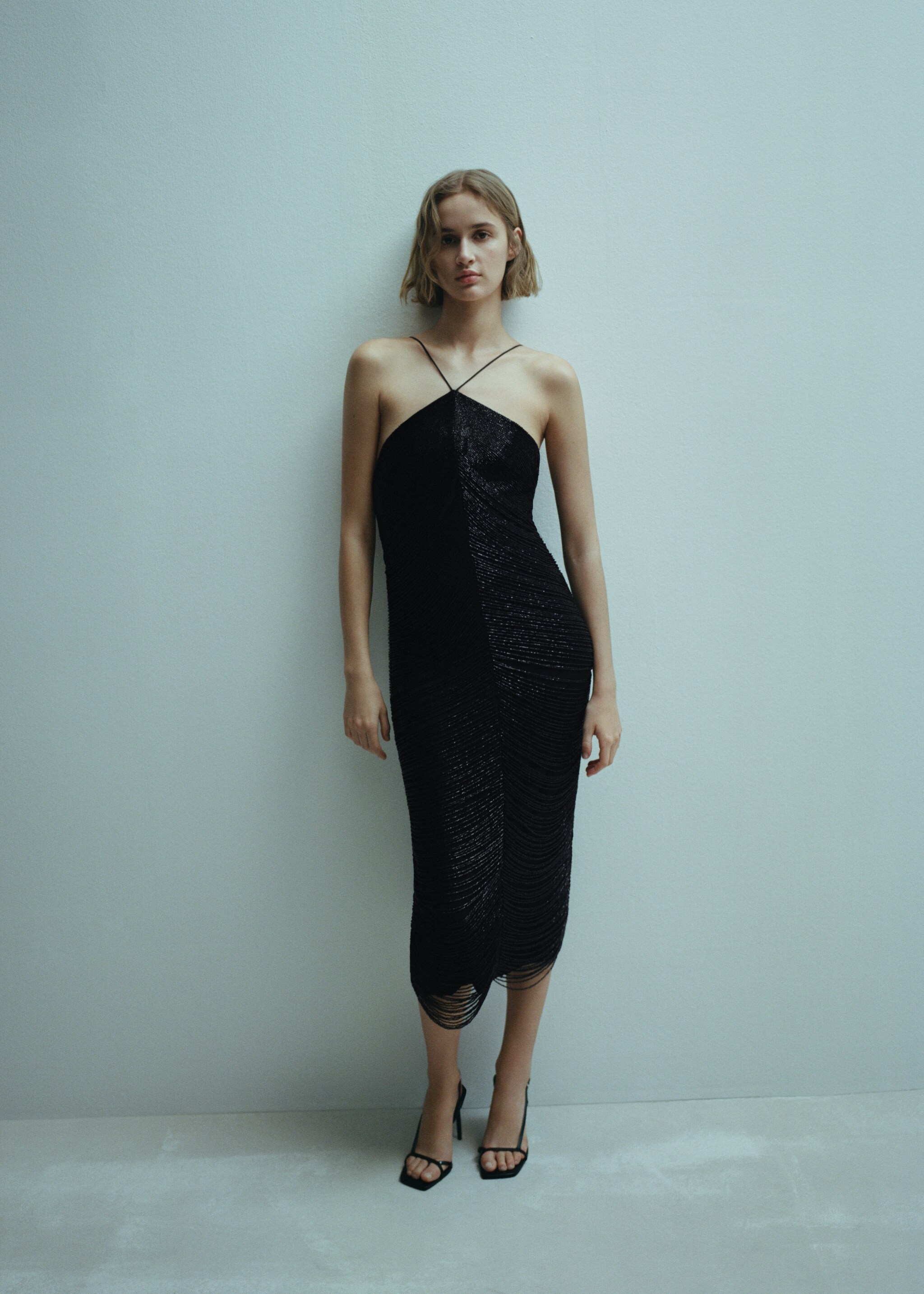 Sequined halter neck dress - Details of the article 6