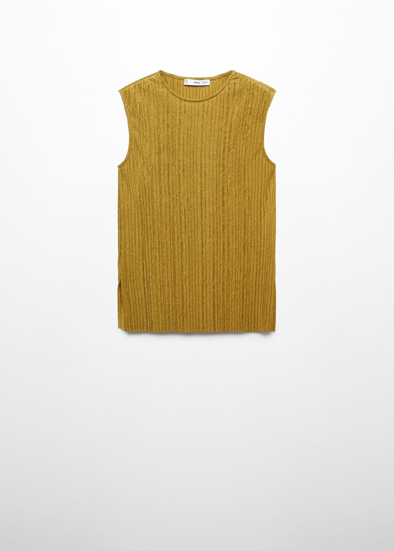 Sleeveless pleated top - Article without model