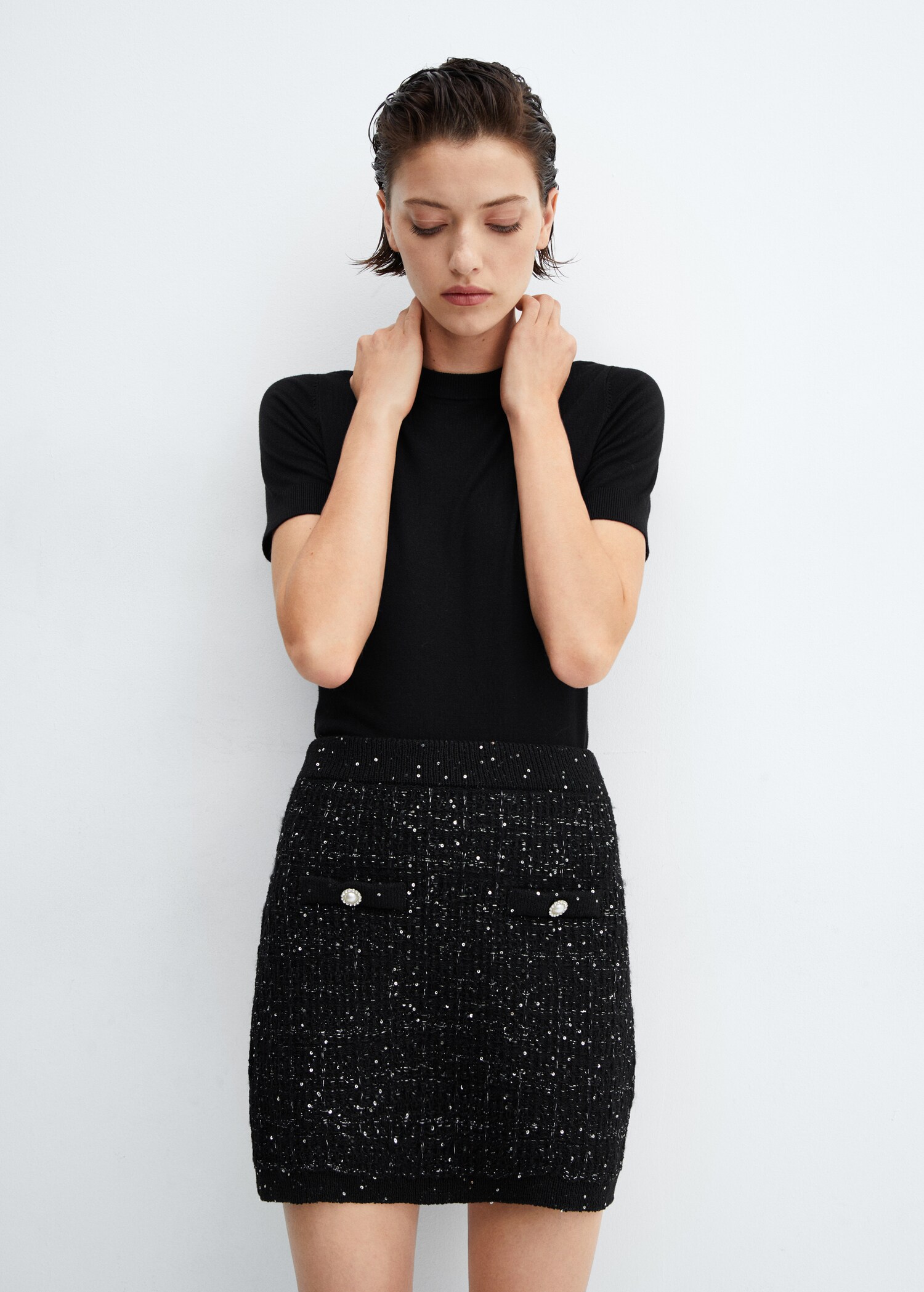 Jupe tweed boutons - Détail de l'article 2