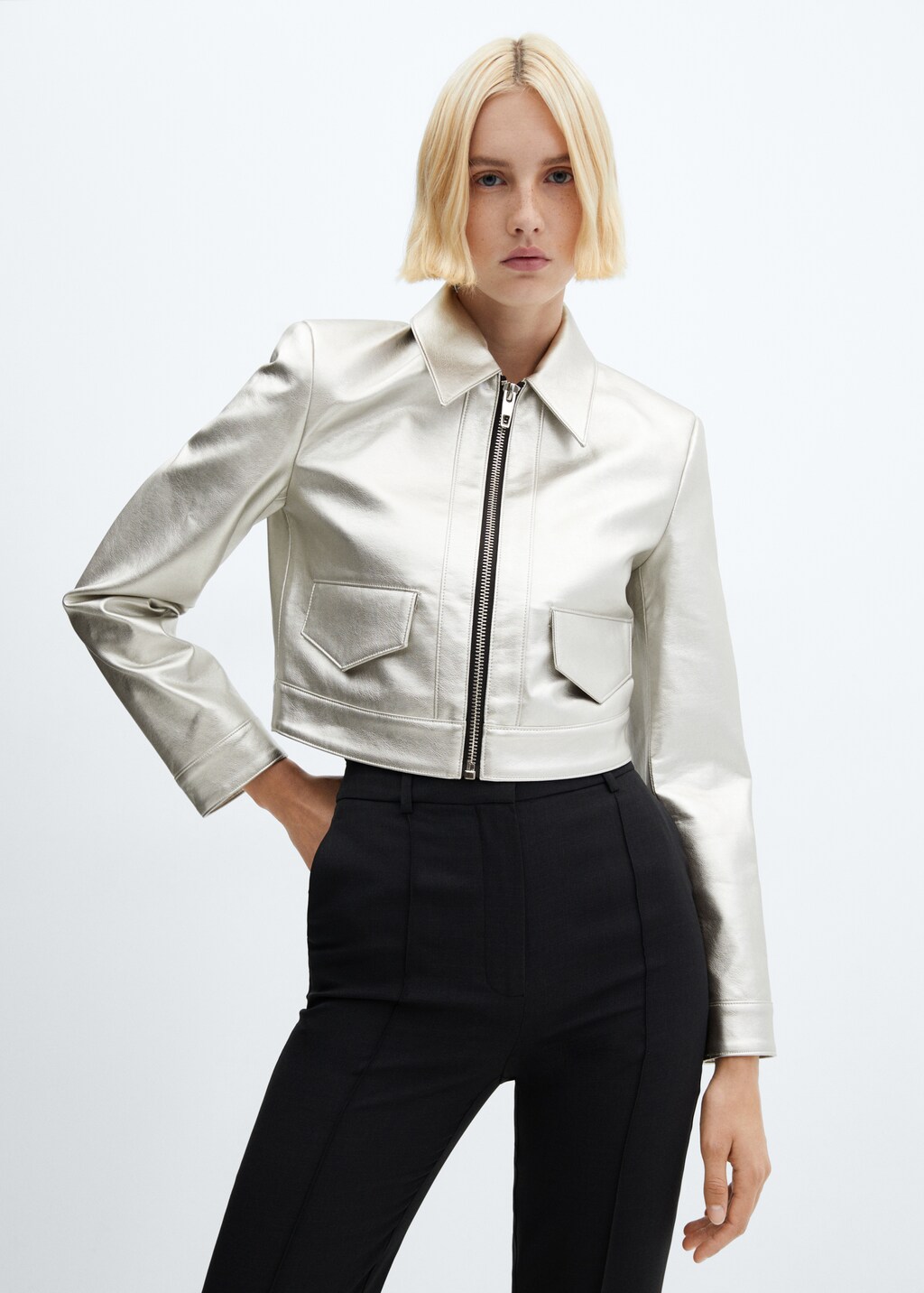 ジャケット・アウター Melt the lady highlight cropped jacket Amazon.com: Women Pink Cropped Jacket Hooded Zip-Up Jackets