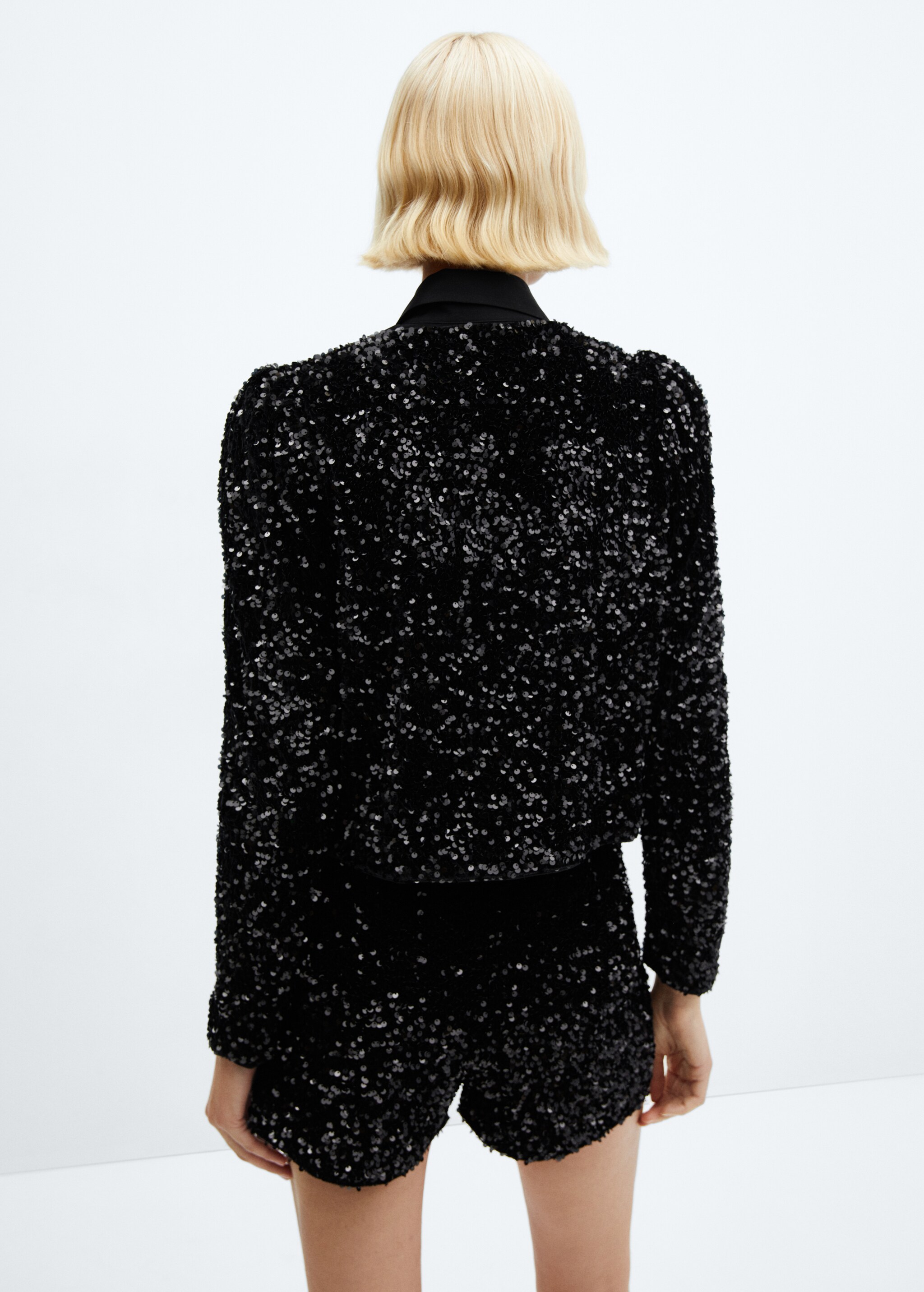 Sequin embroidered jacket - Reverse of the article