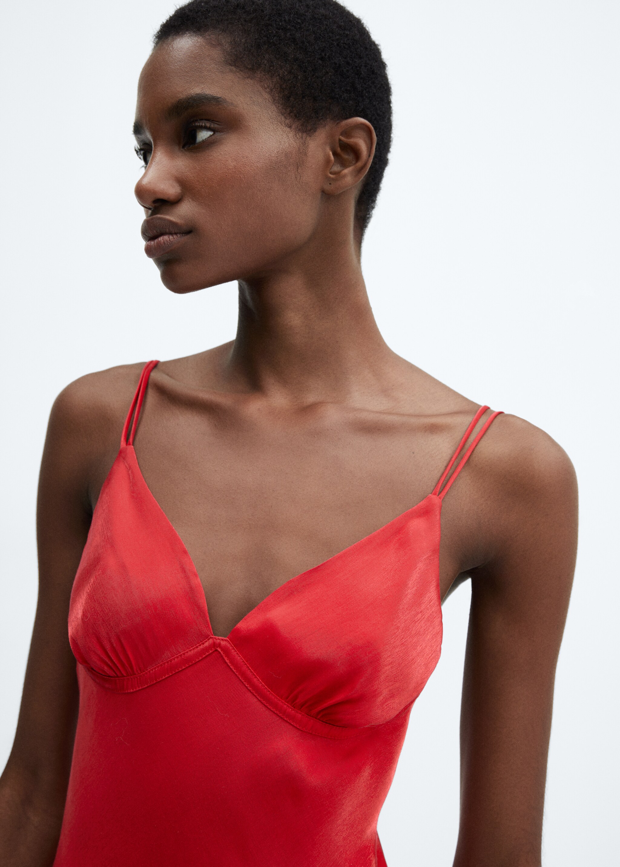 Satin camisole dress - Details of the article 1