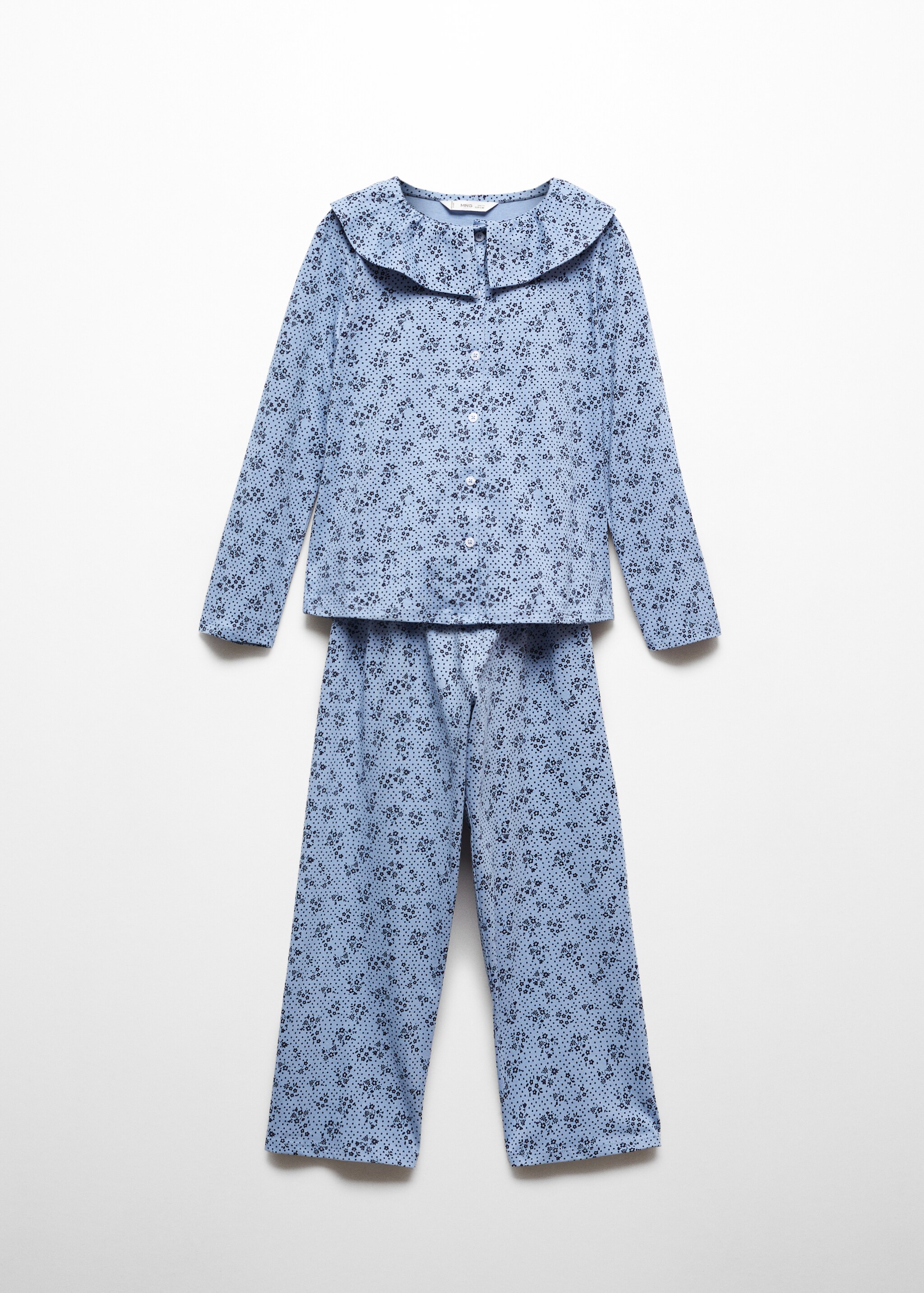 Langer Baumwoll-Pyjama mit Printmuster - Artikel ohne Model