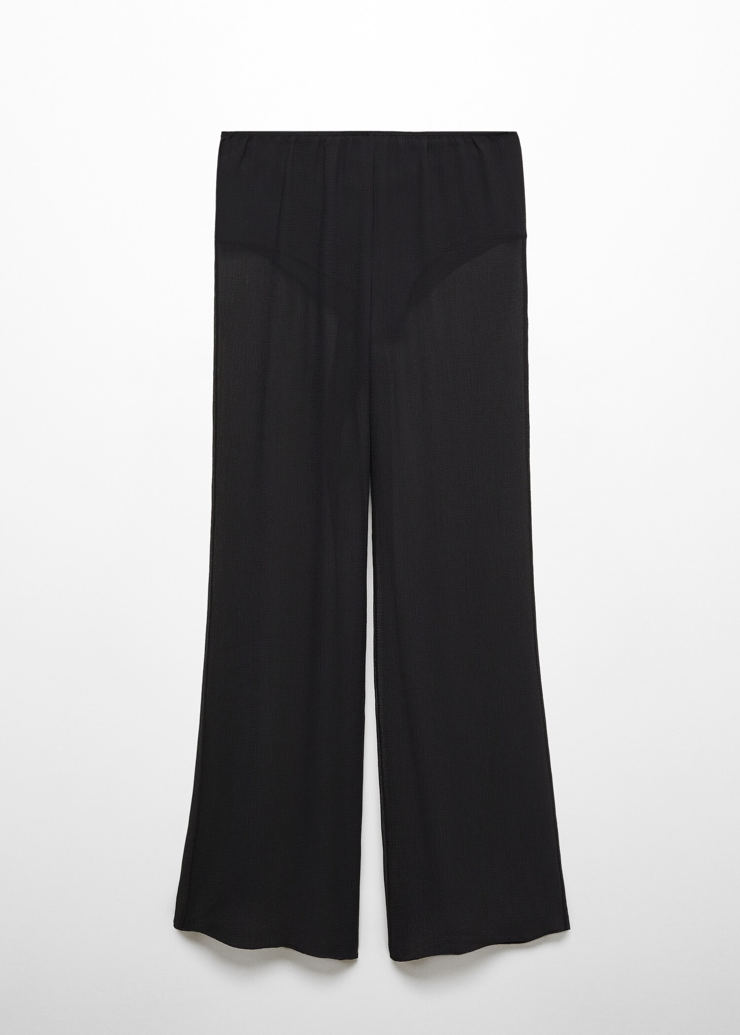Pantalones wideleg semitransparentes - Artículo sin modelo