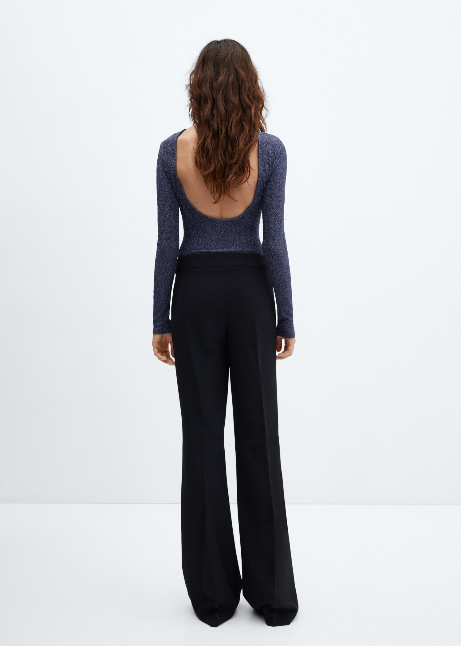 Open-back lurex bodysuit - Reverse of the article