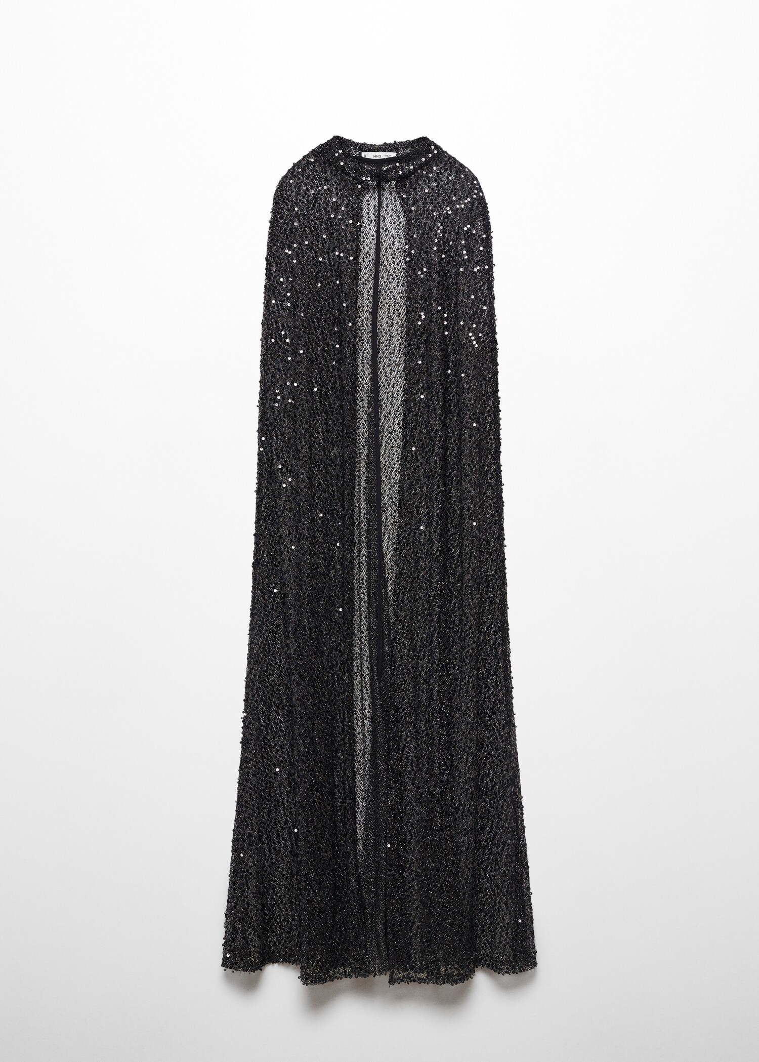 Long sequin cape - Articolo senza modello