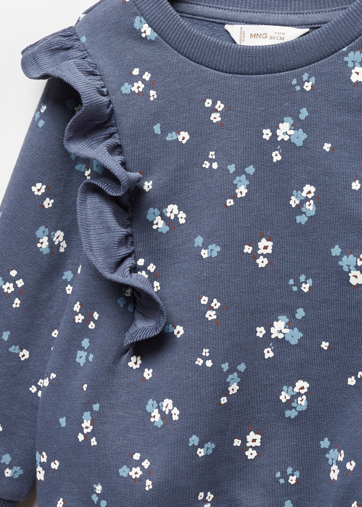 Sudadera estampada volantes - Detalle del artículo 0