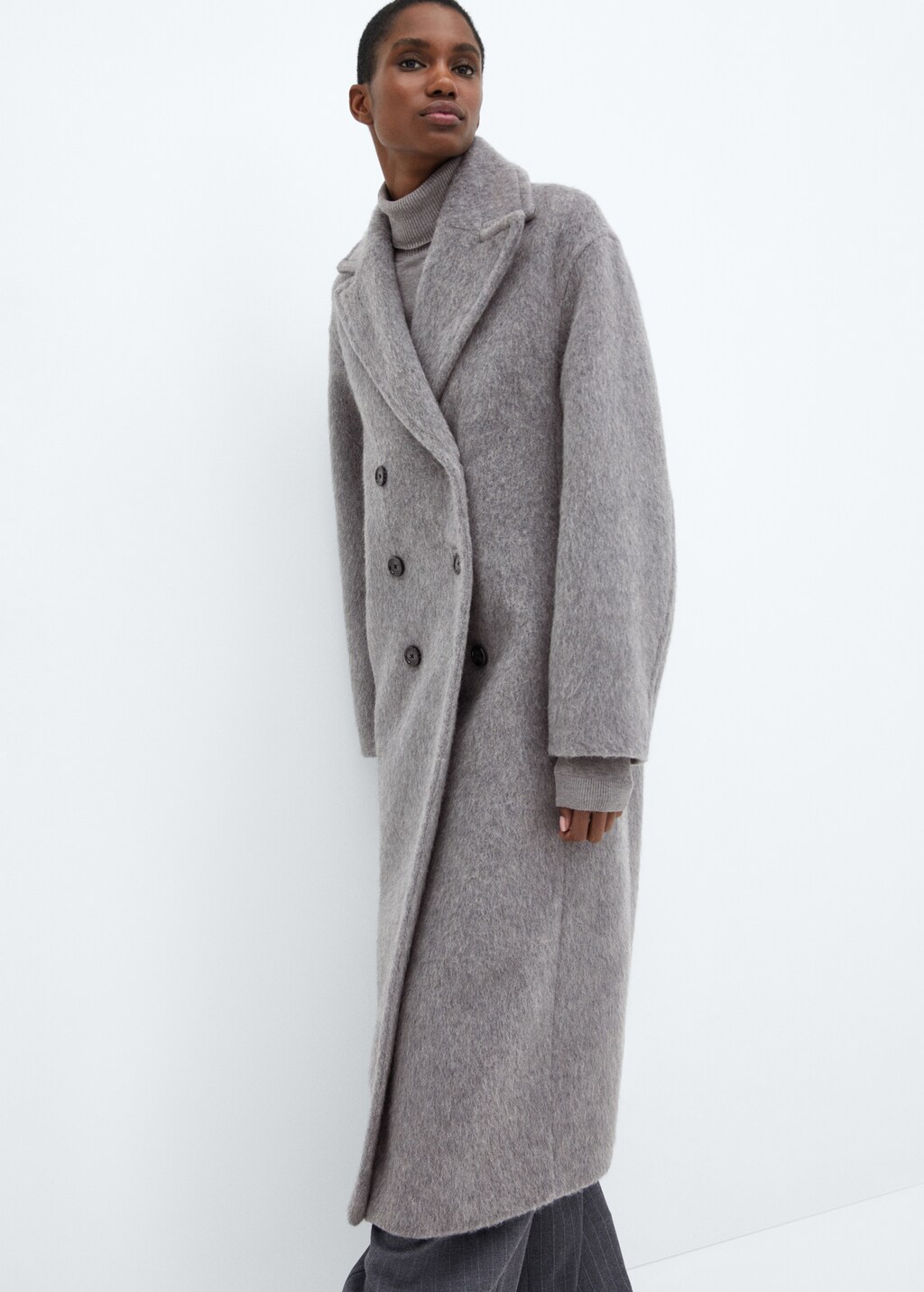 Double-breasted wool coat - Women | MANGO Kosovo Double-breasted wool coat - Women | MANGO Kosovo