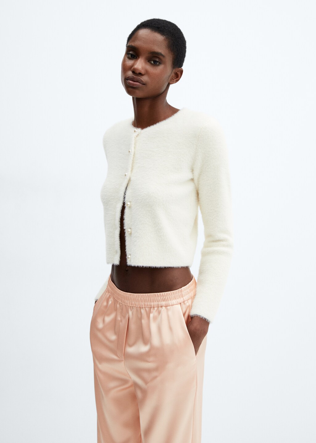 Pantalon satinado mujer sale