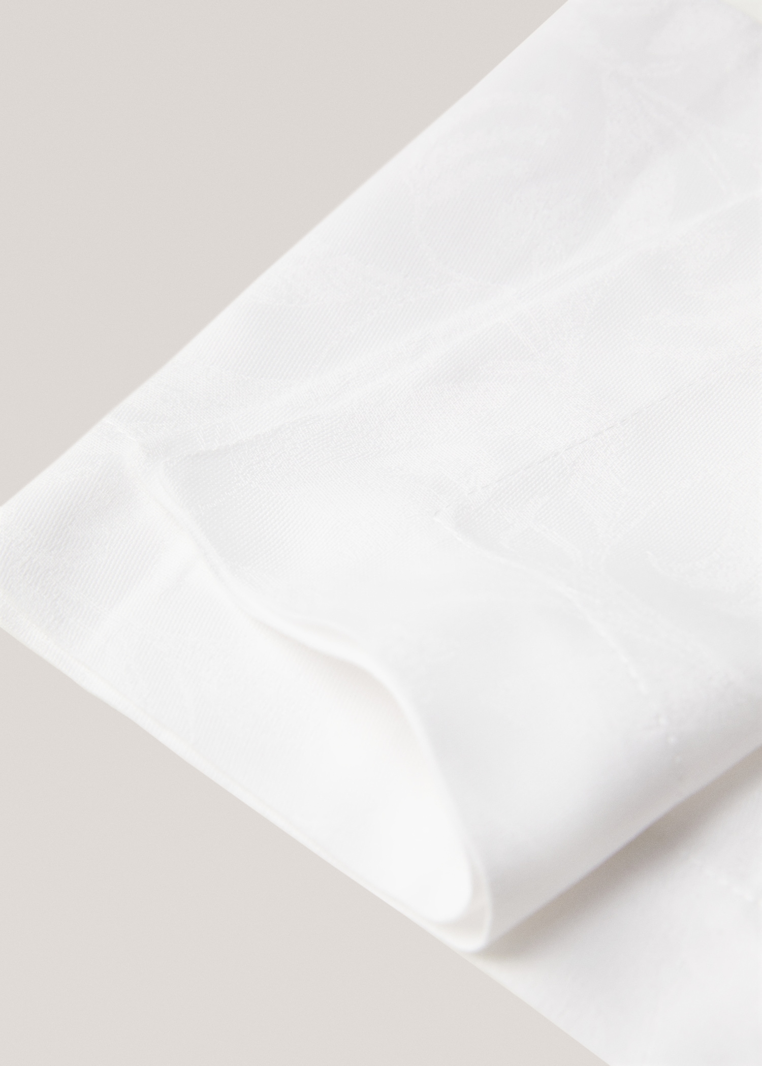 Jacquard floral cotton napkin - Details of the article 1
