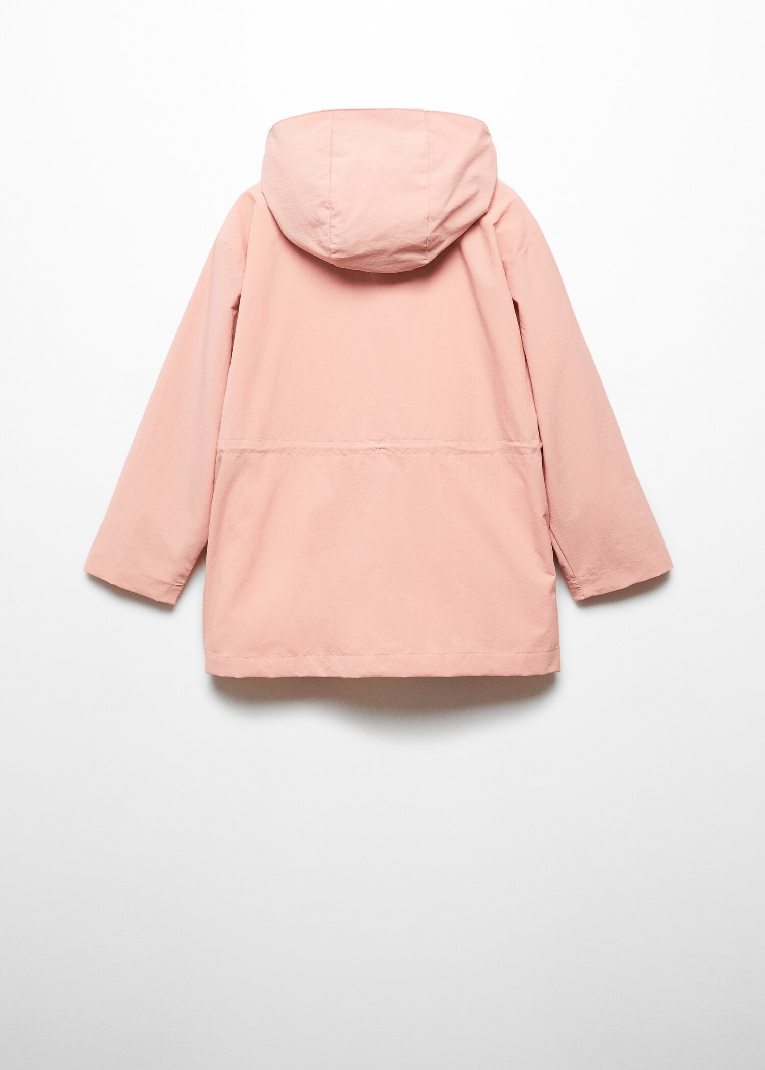 Hooded water-repellent parka - Reverse of the article
