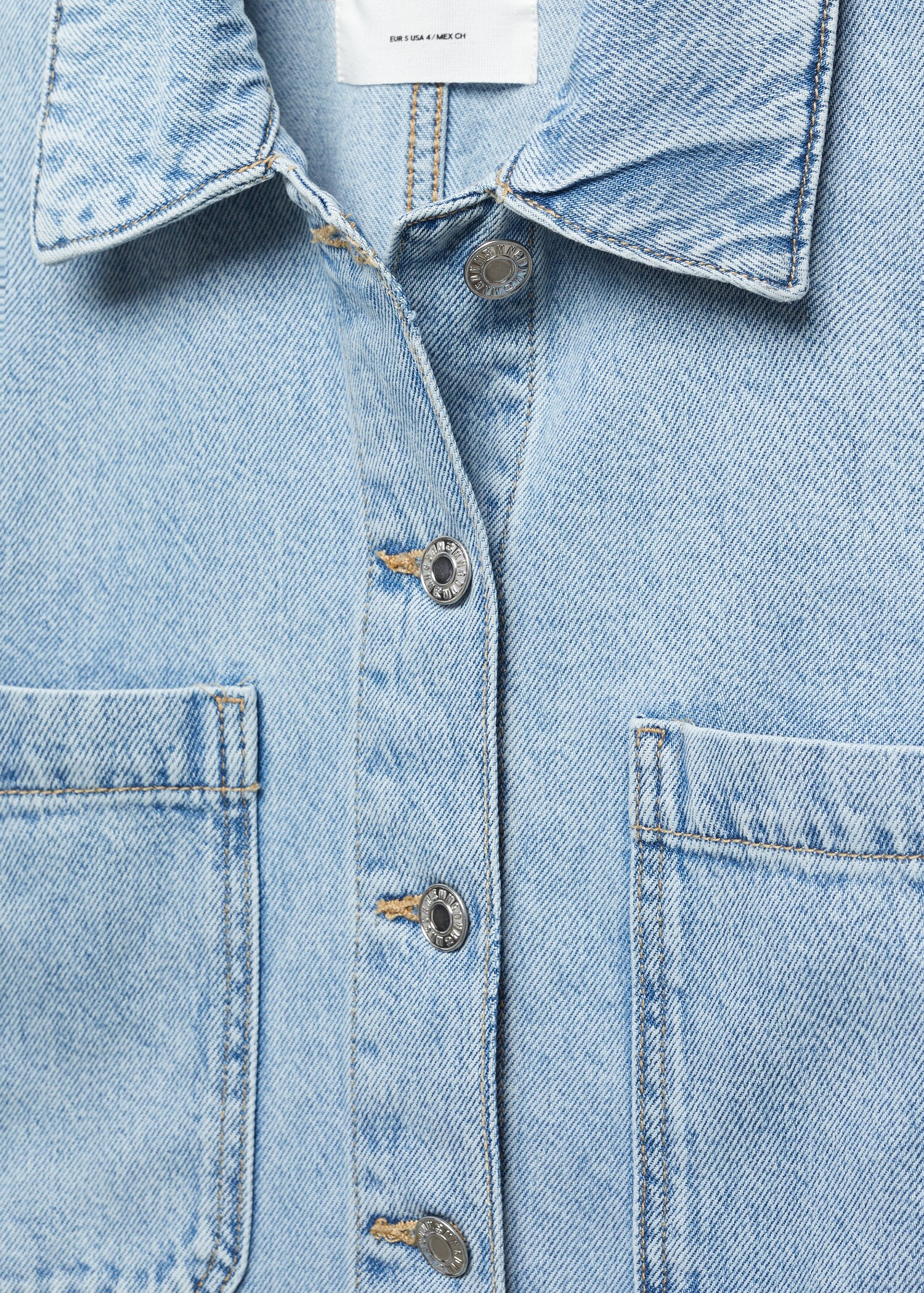 Pocket denim overshirt - Details of the article 8