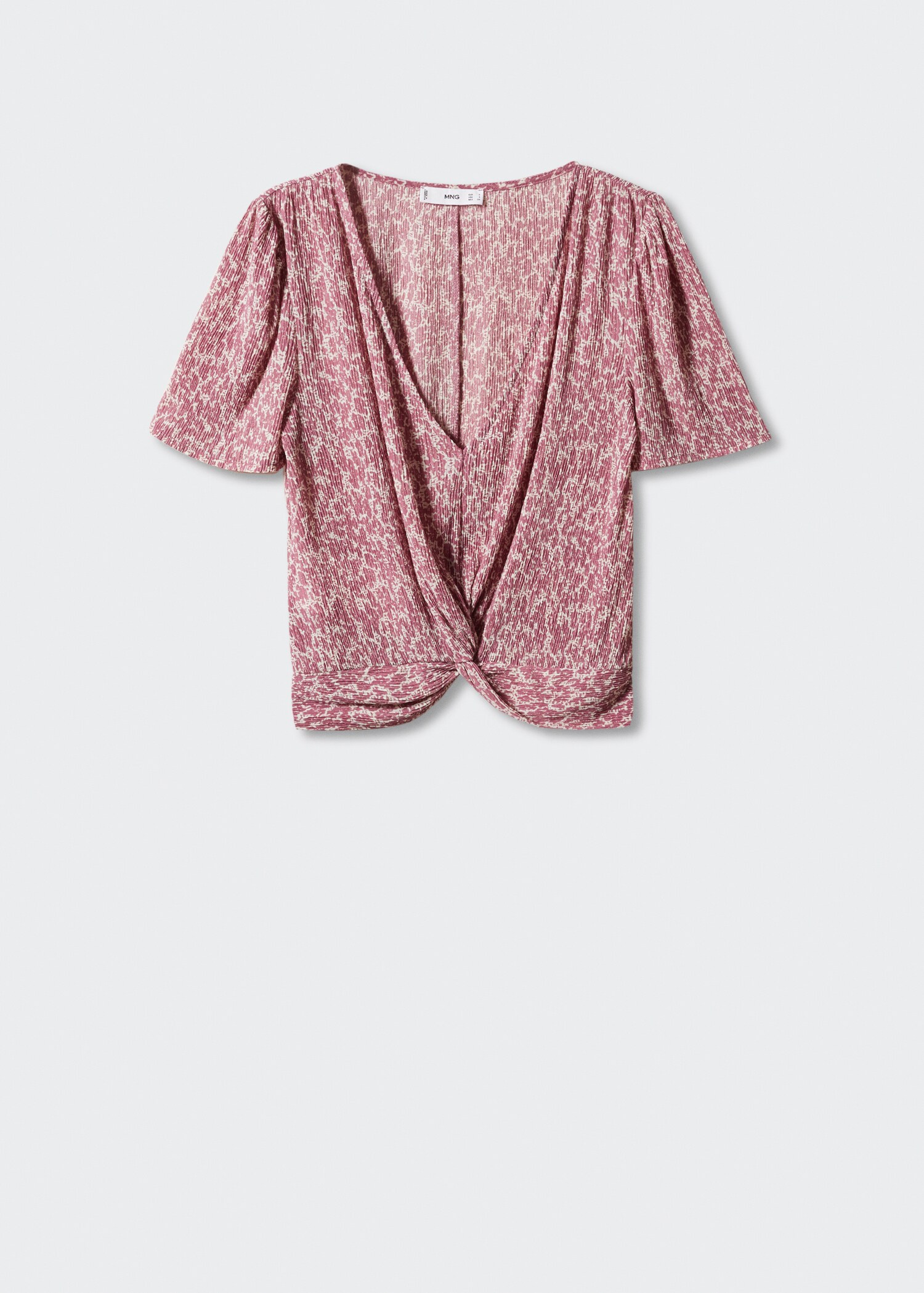 Textured blouse with knot detail - Article without model
