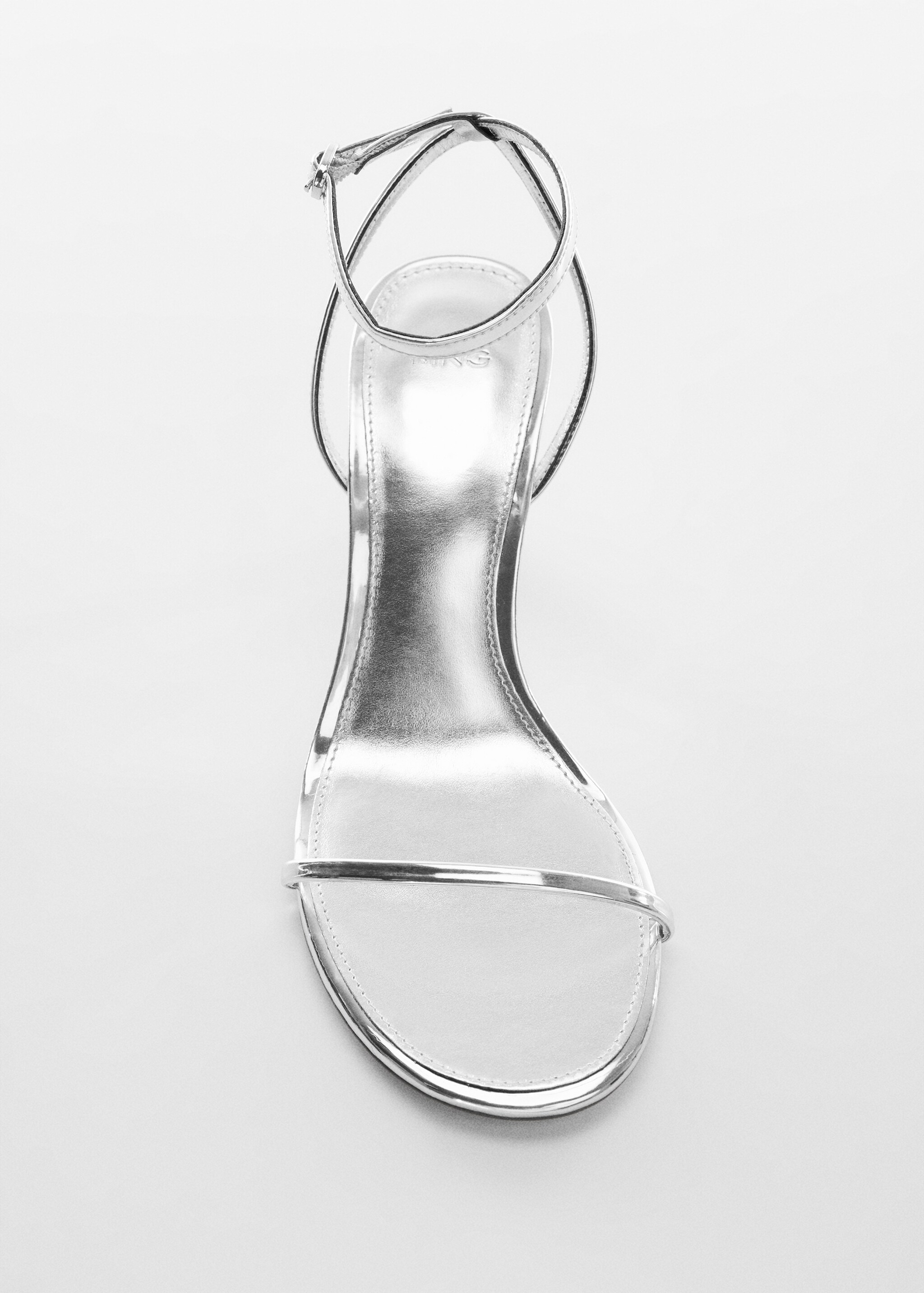 Metallic-Sandale mit Absatz - Detail des Artikels 1
