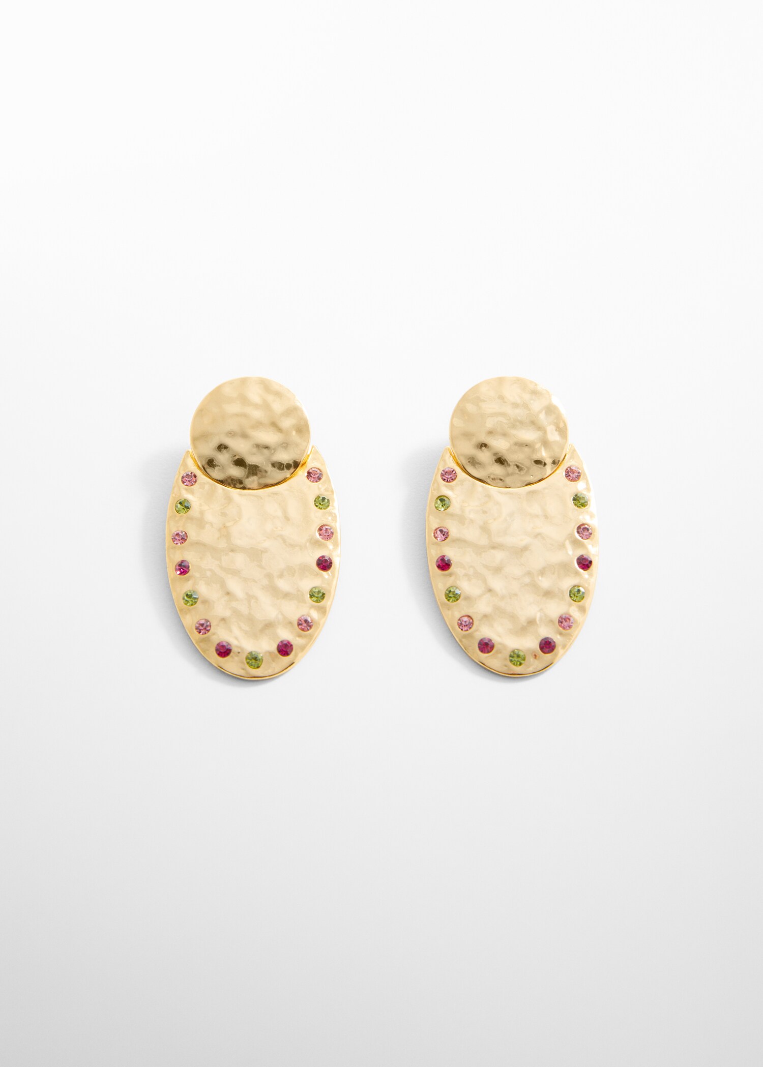 Earrings with crystal relief  - Article without model