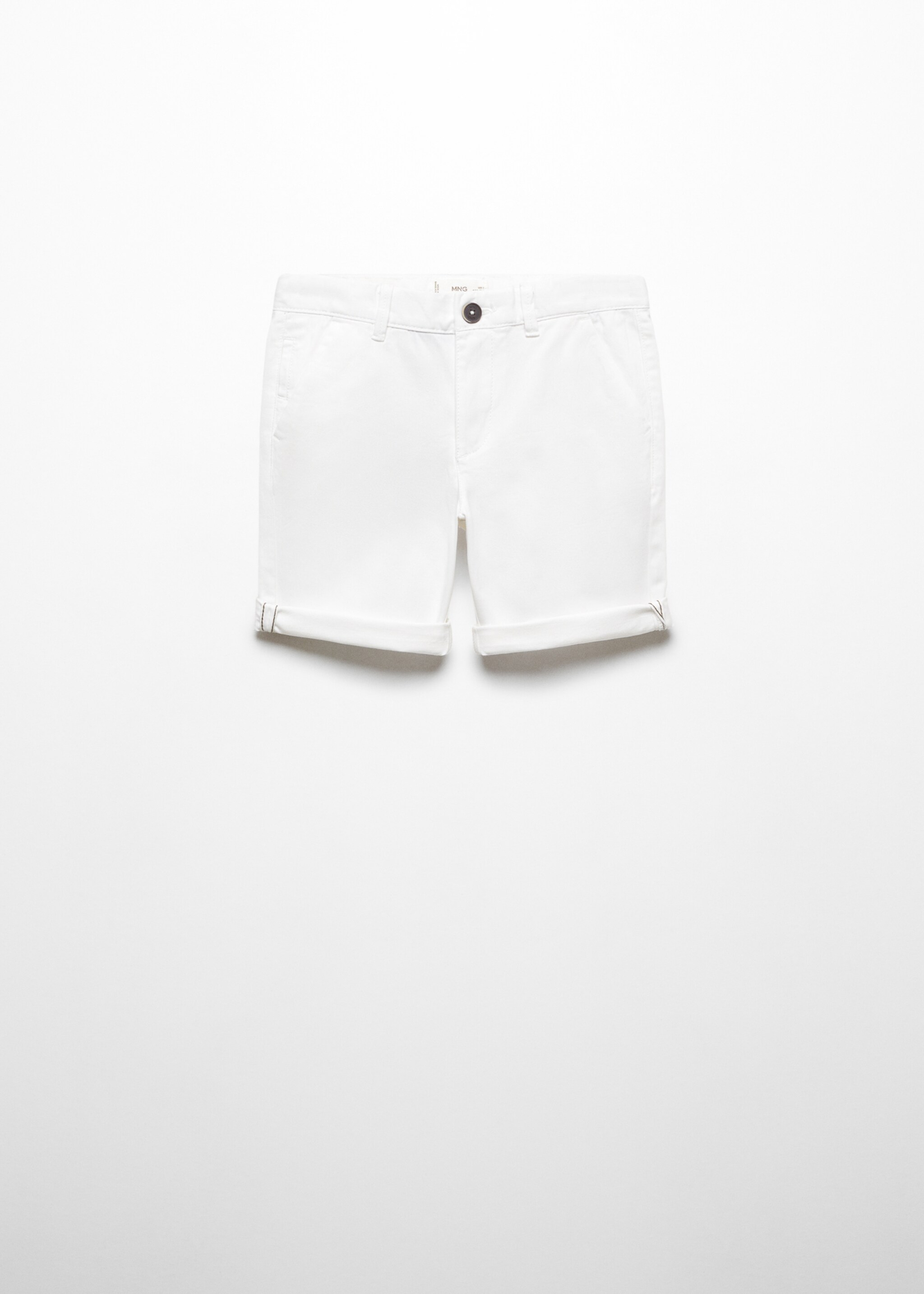 Cotton Bermuda shorts - Article without model, White. Ref: 57093267-00.