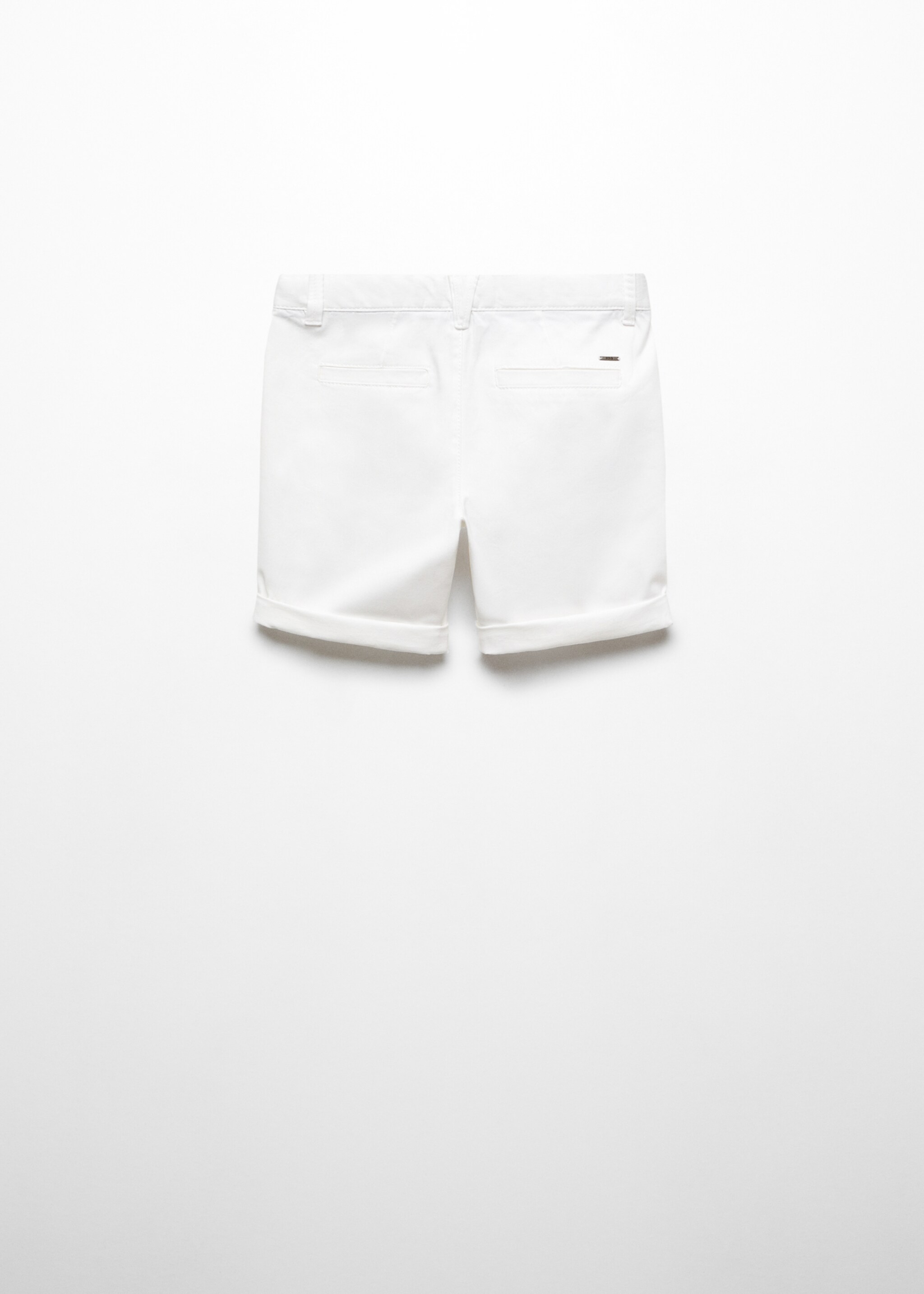 Cotton Bermuda shorts - Reverse of the article, White. Ref: 57093267-00.