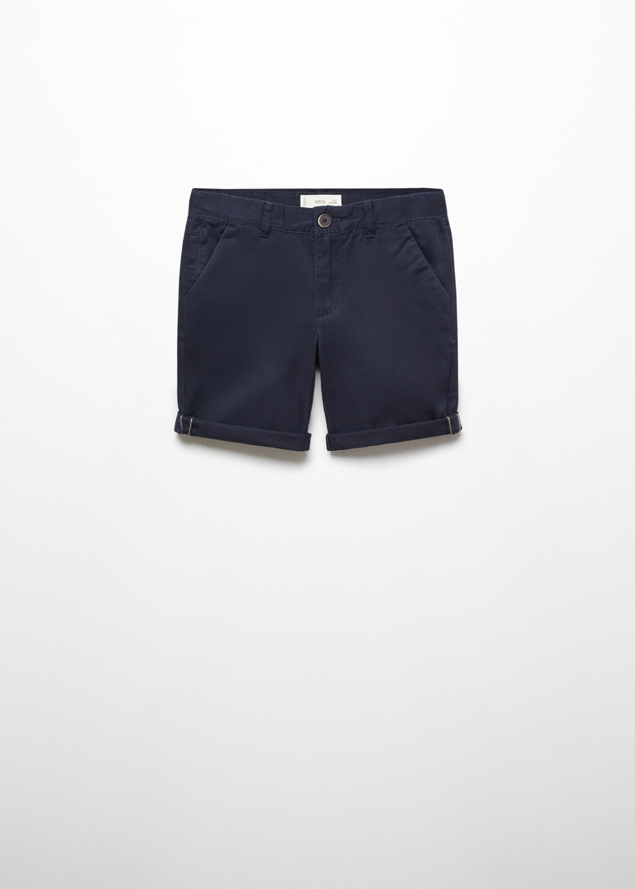Cotton Bermuda shorts - Article without model, Navy. Ref: 57093267-00.