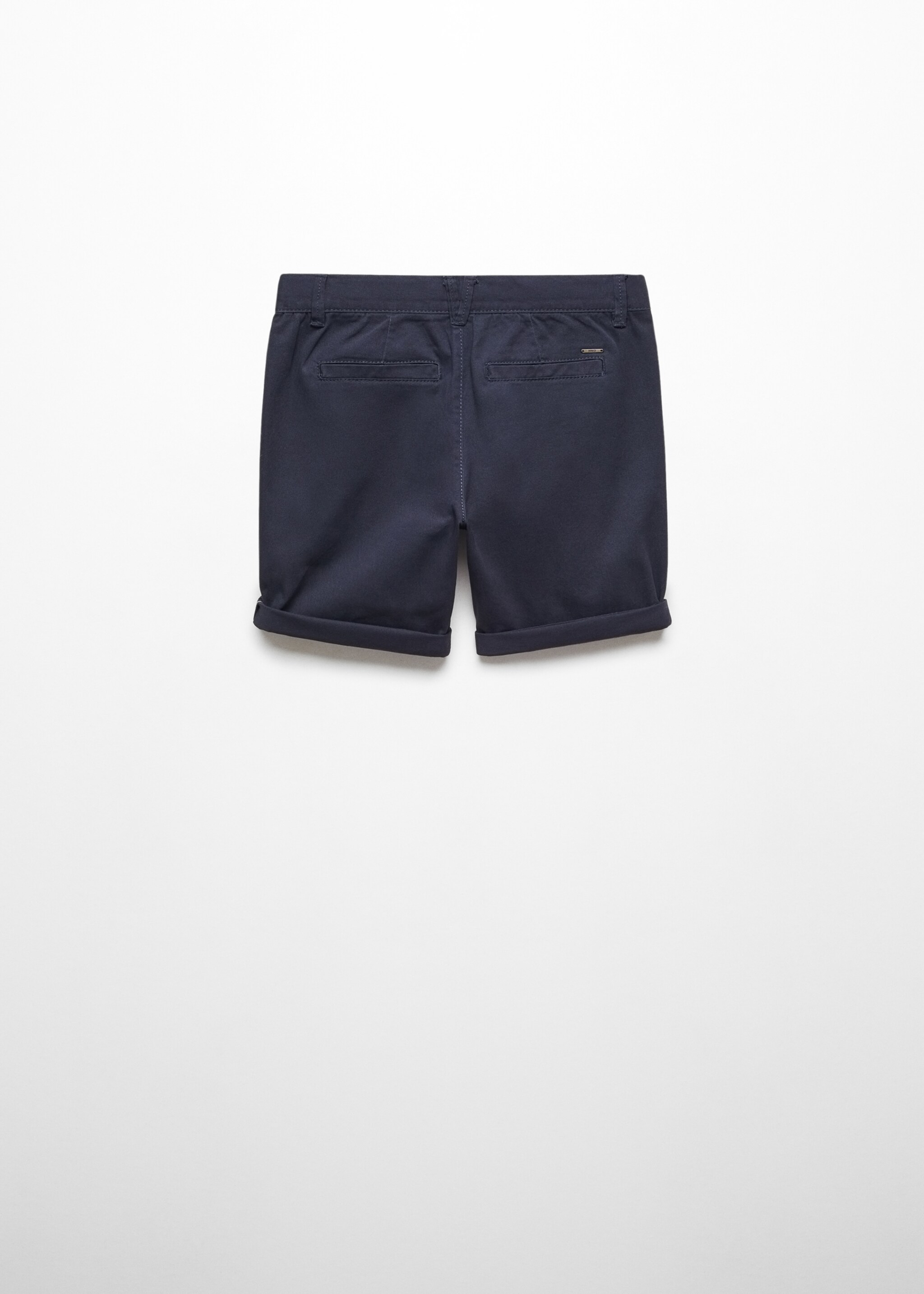 Cotton Bermuda shorts - Reverse of the article, Navy. Ref: 57093267-00.