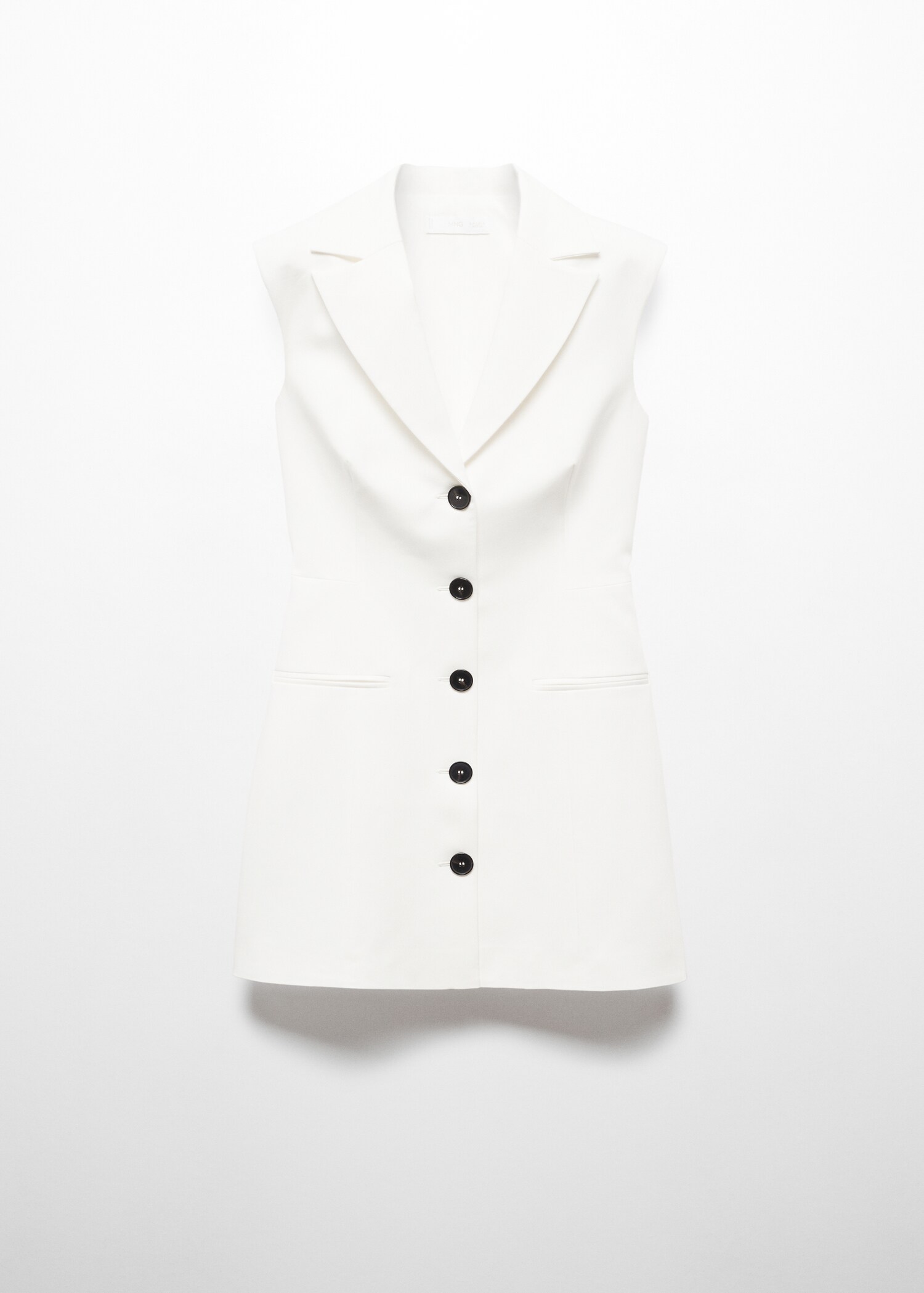 Gilet-style dress with buttons - Article without model