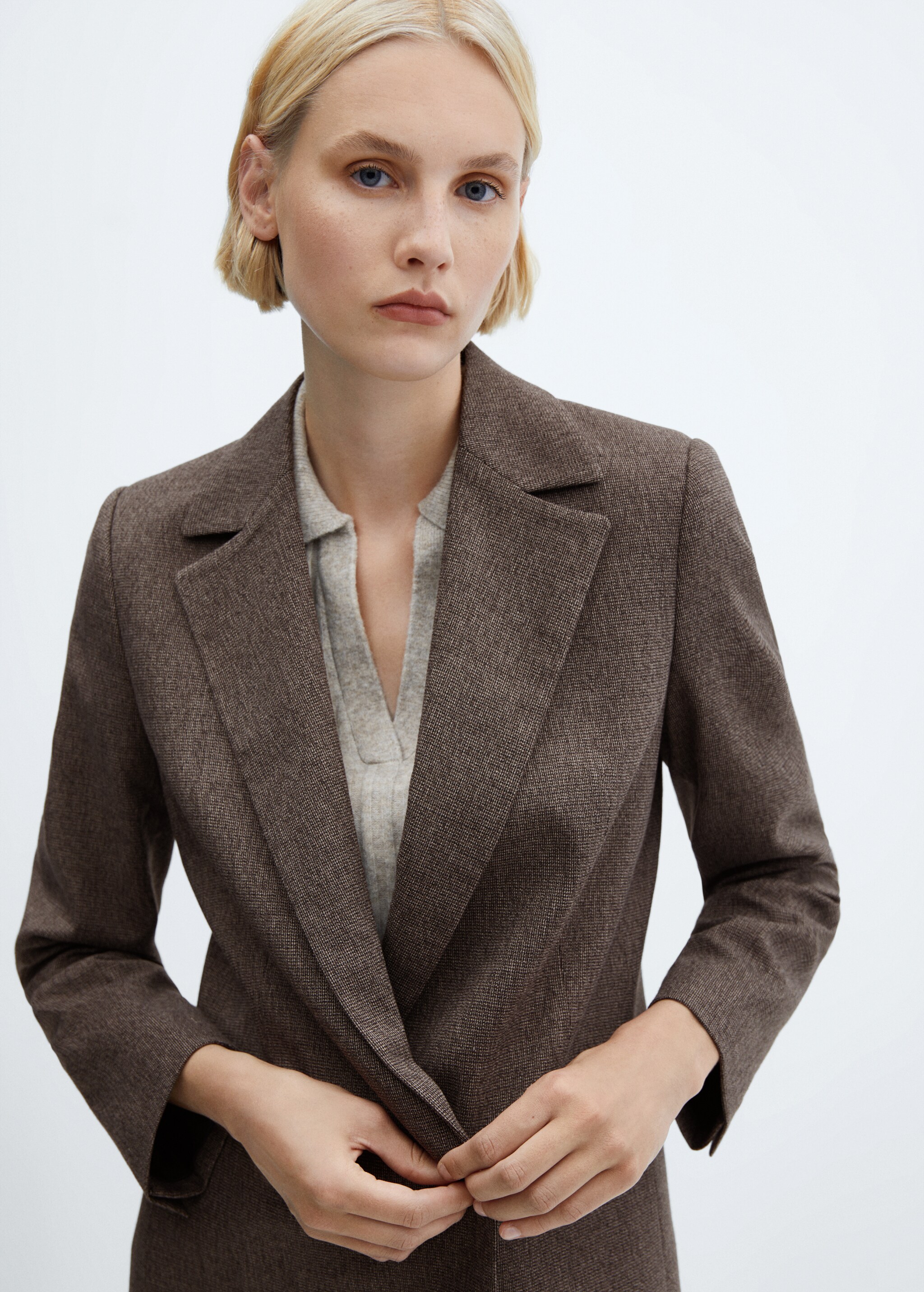 Cross button blazer - Details of the article 1