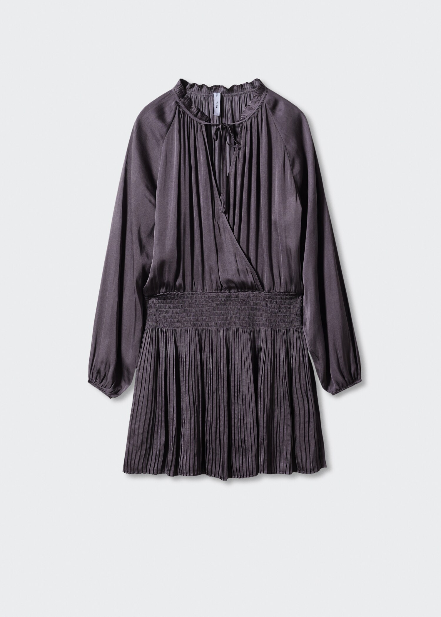 Vestido plisado satinado - Artículo sin modelo