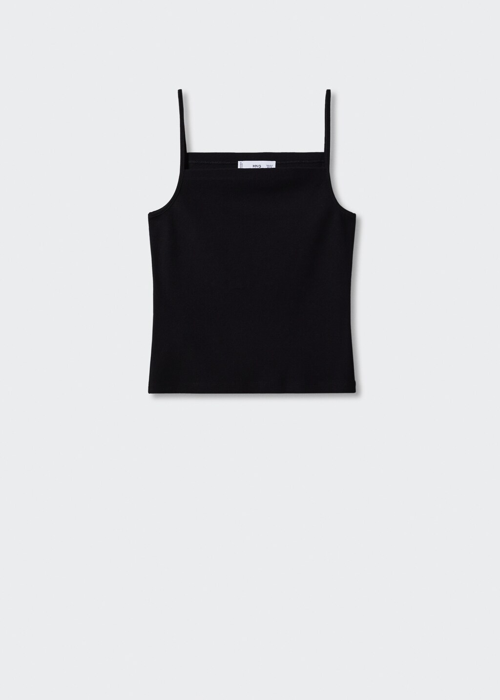 Top tirantes cuello recto