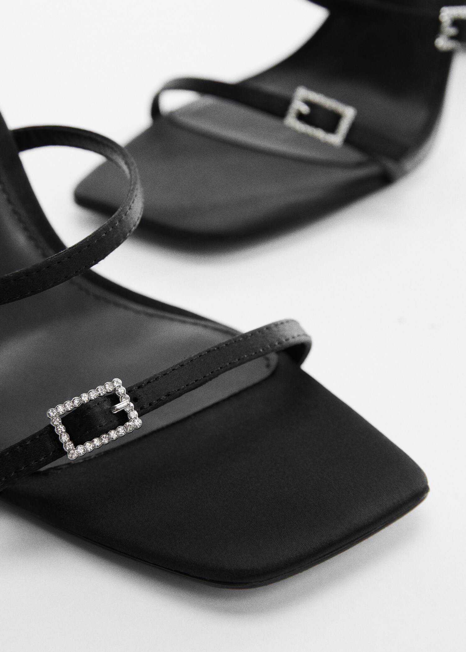 Sandals with rhinestone buckle detail  - Details of the article 2