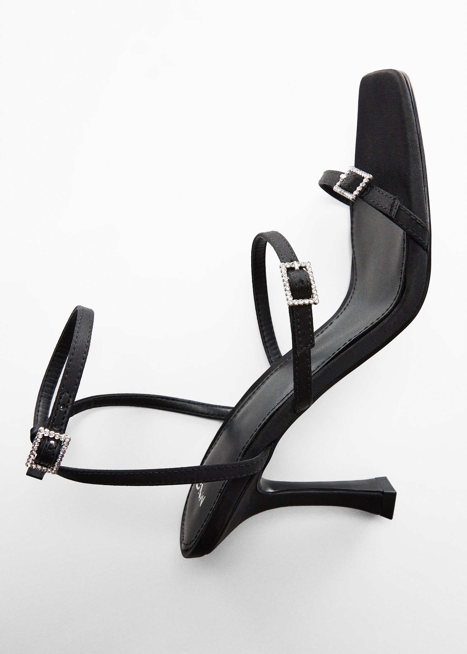 Sandals with rhinestone buckle detail  - Details of the article 5